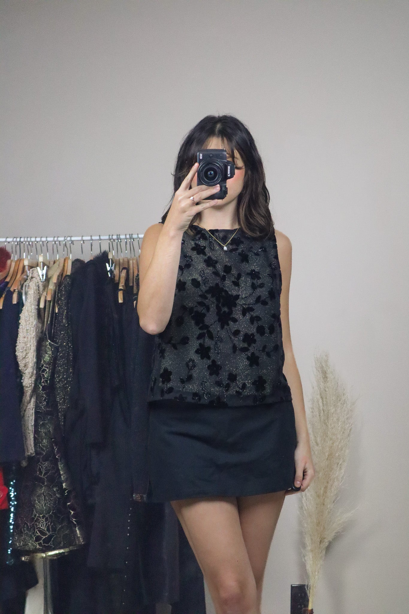 Made in Canada x Vintage x Shimmer Mesh Velvet Tank (6)