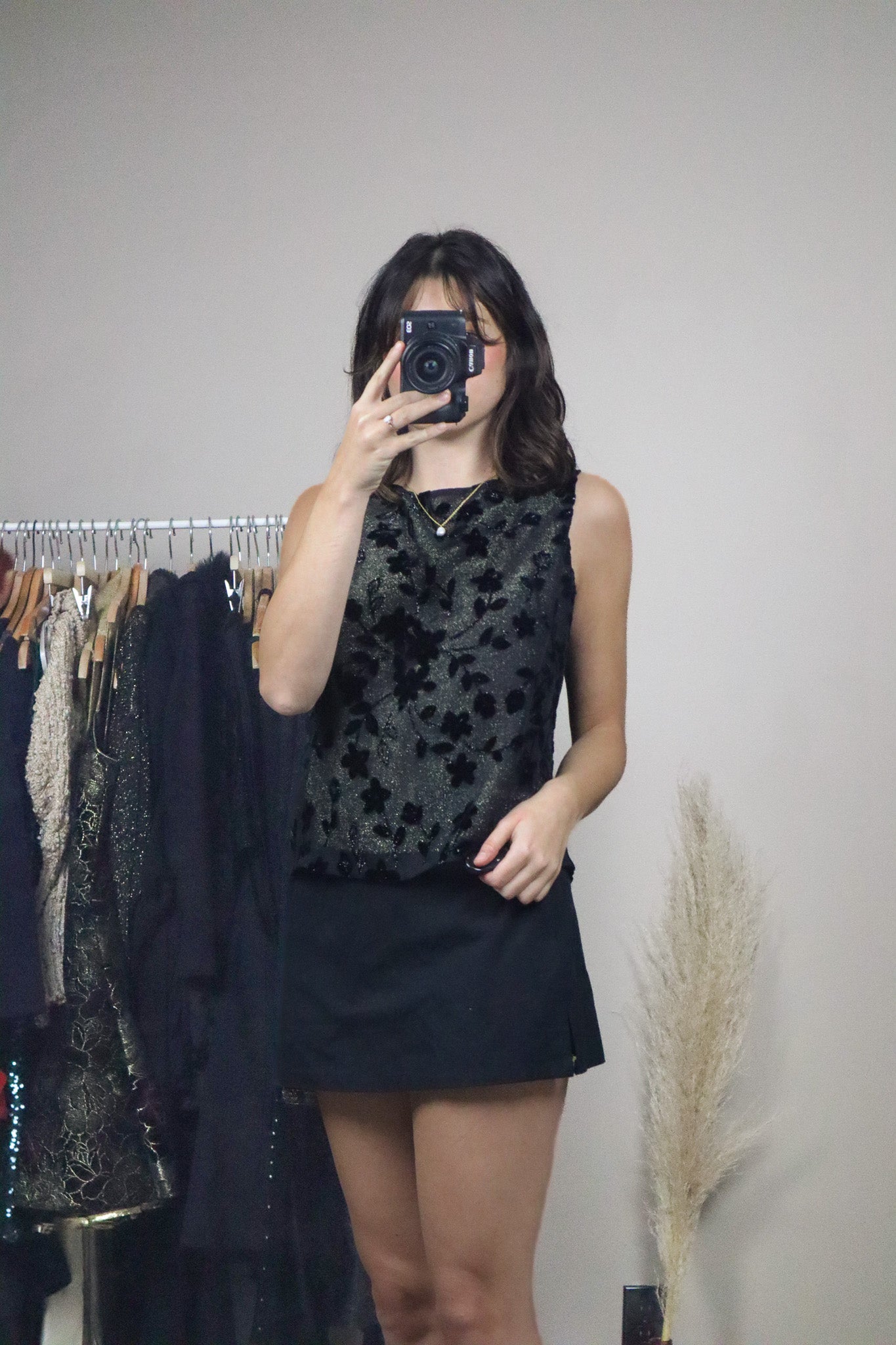 Made in Canada x Vintage x Shimmer Mesh Velvet Tank (6)