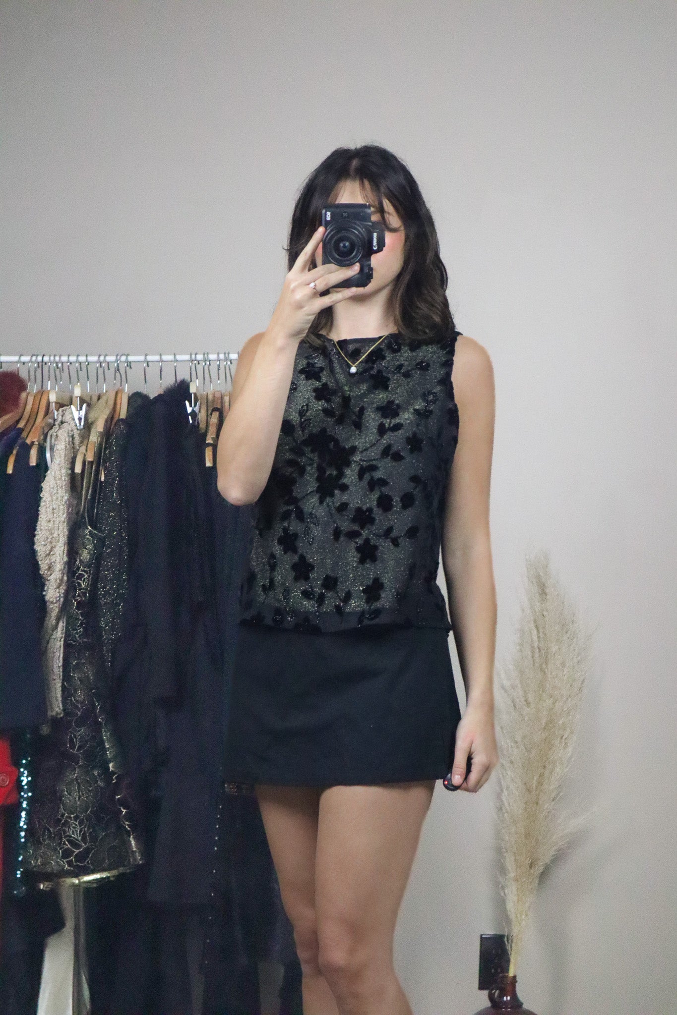 Made in Canada x Vintage x Shimmer Mesh Velvet Tank (6)