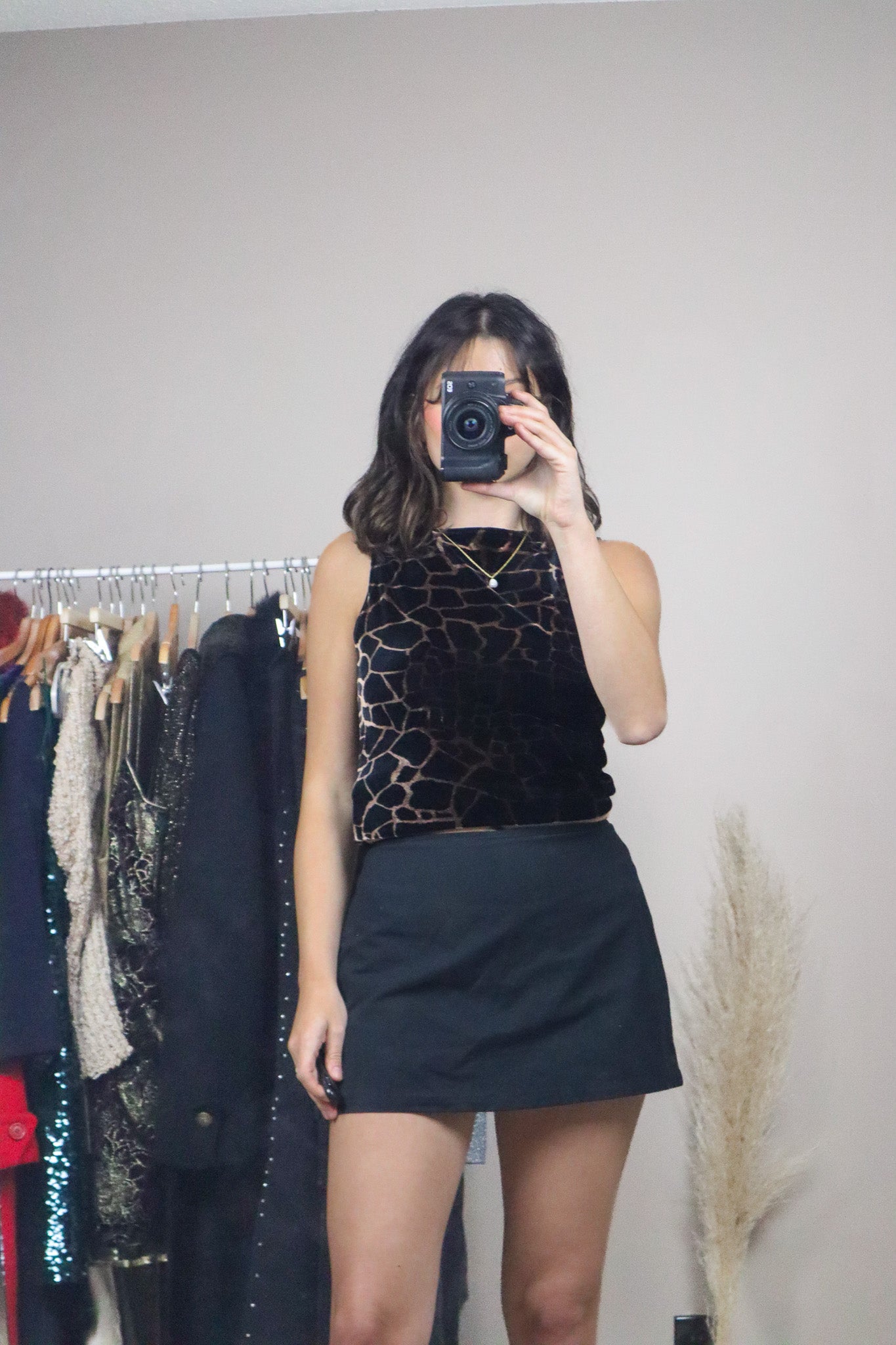 Vintage x Velvet Animal Print Tank (XS/S)