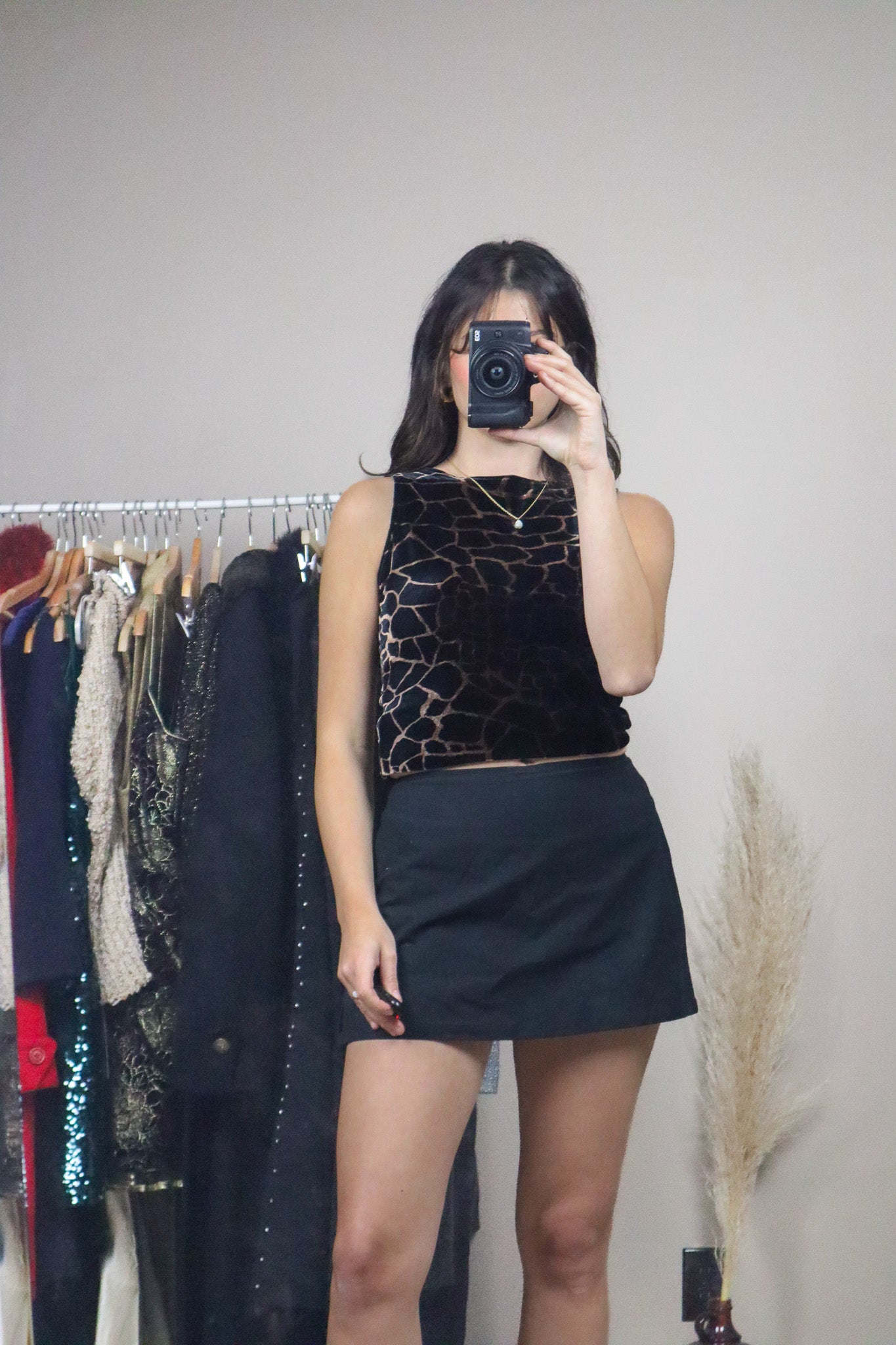 Vintage x Velvet Animal Print Tank (XS/S)