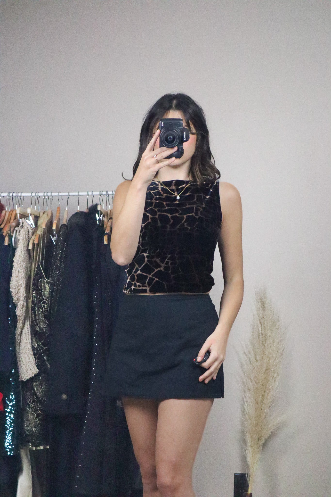 Vintage x Velvet Animal Print Tank (XS/S)