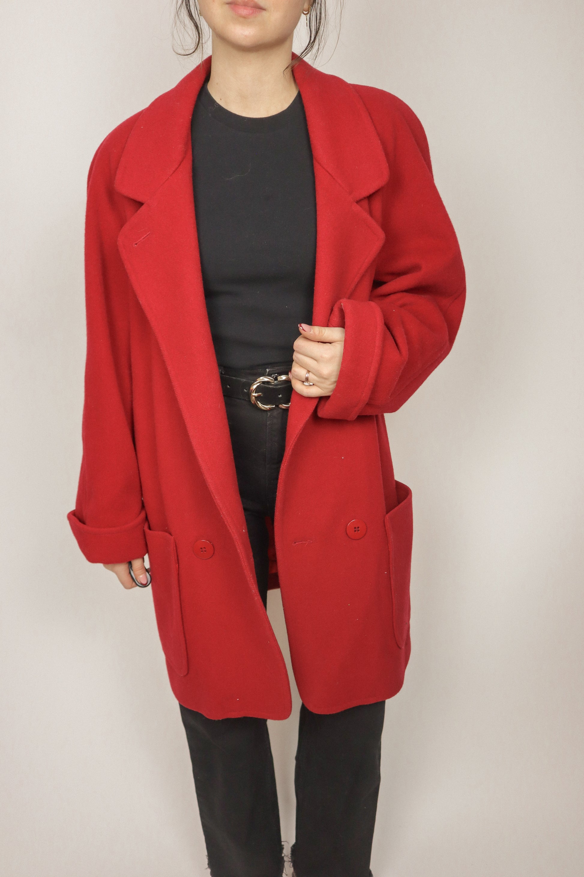 Vintage x Wool Coat (8/10)