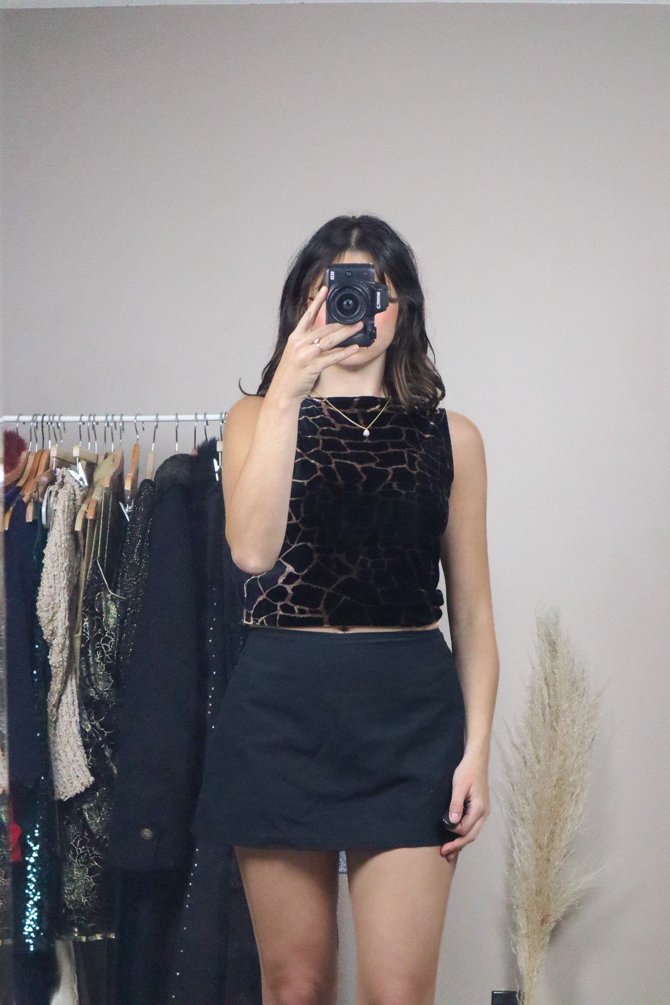 Vintage x Velvet Animal Print Tank (XS/S)