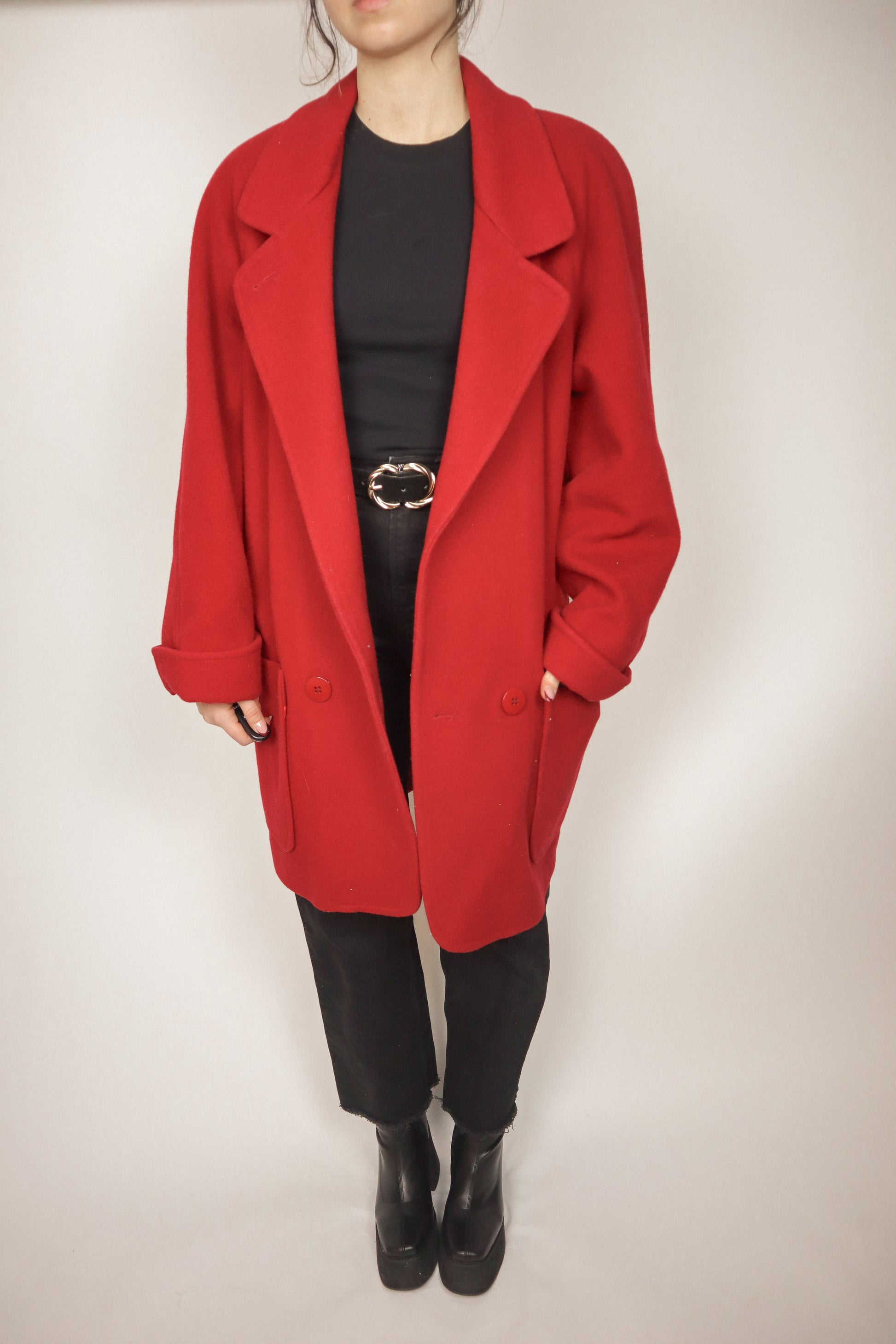 Vintage x Wool Coat (8/10)