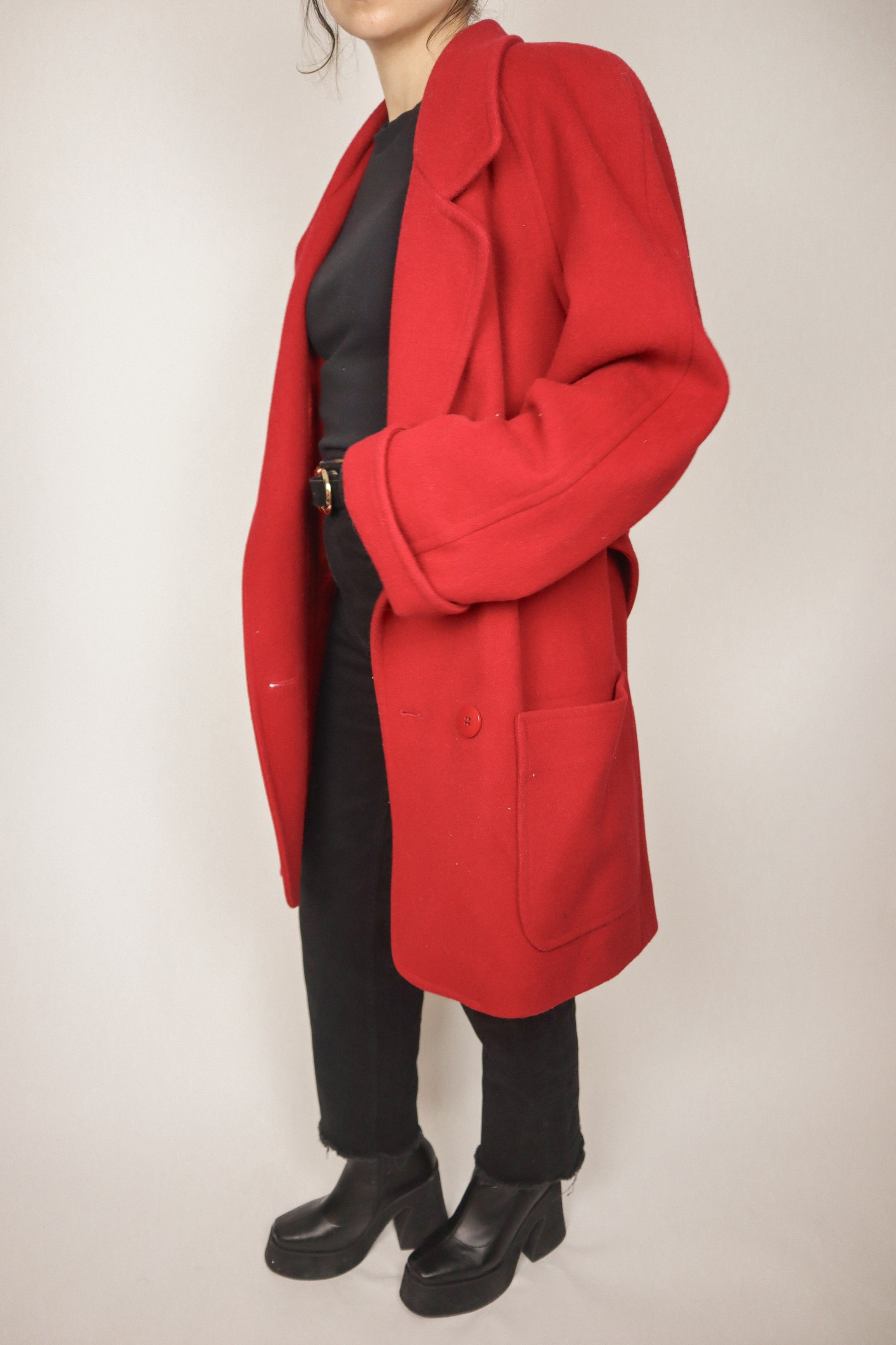 Vintage x Wool Coat (8/10)