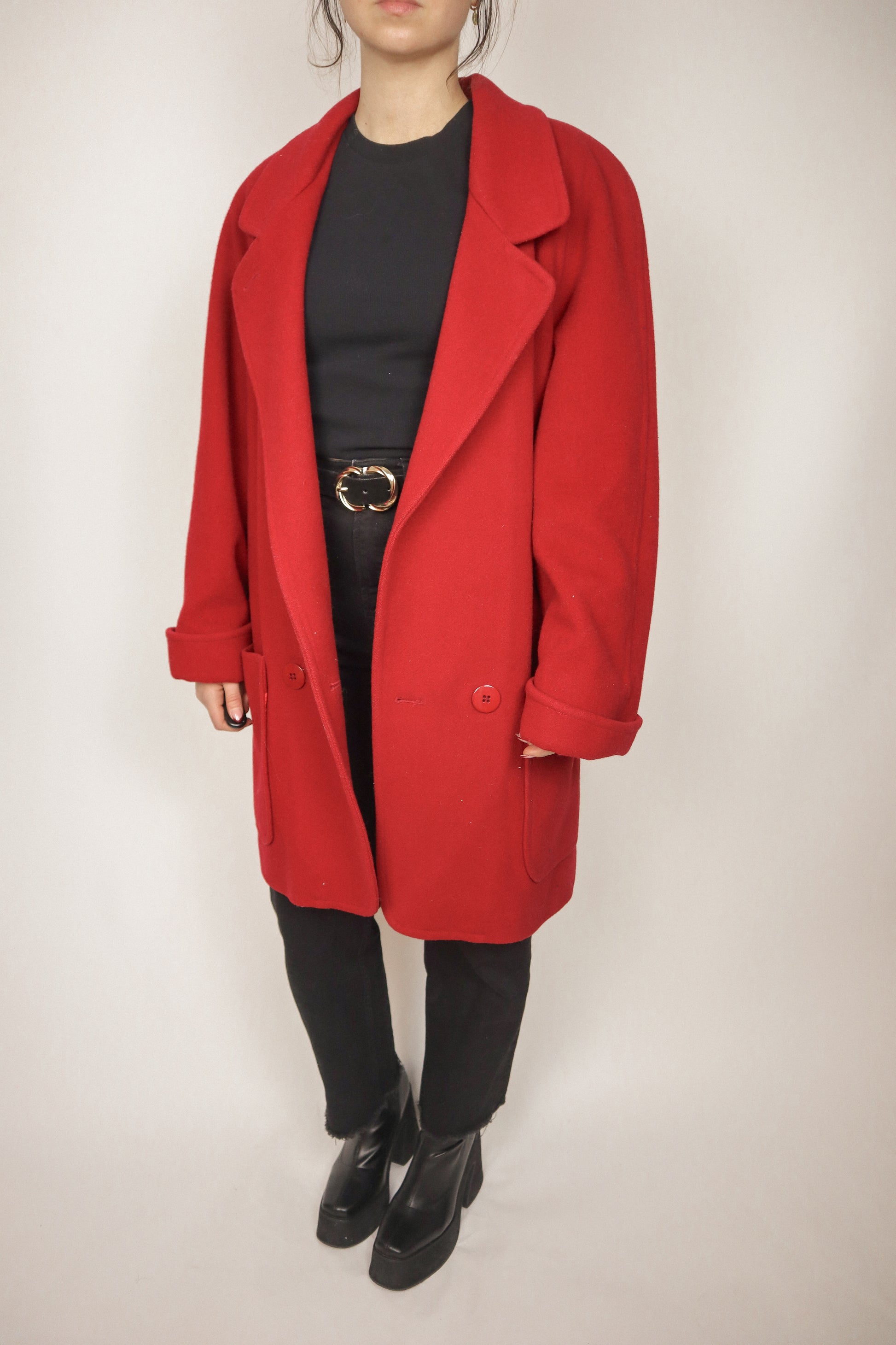 Vintage x Wool Coat (8/10)