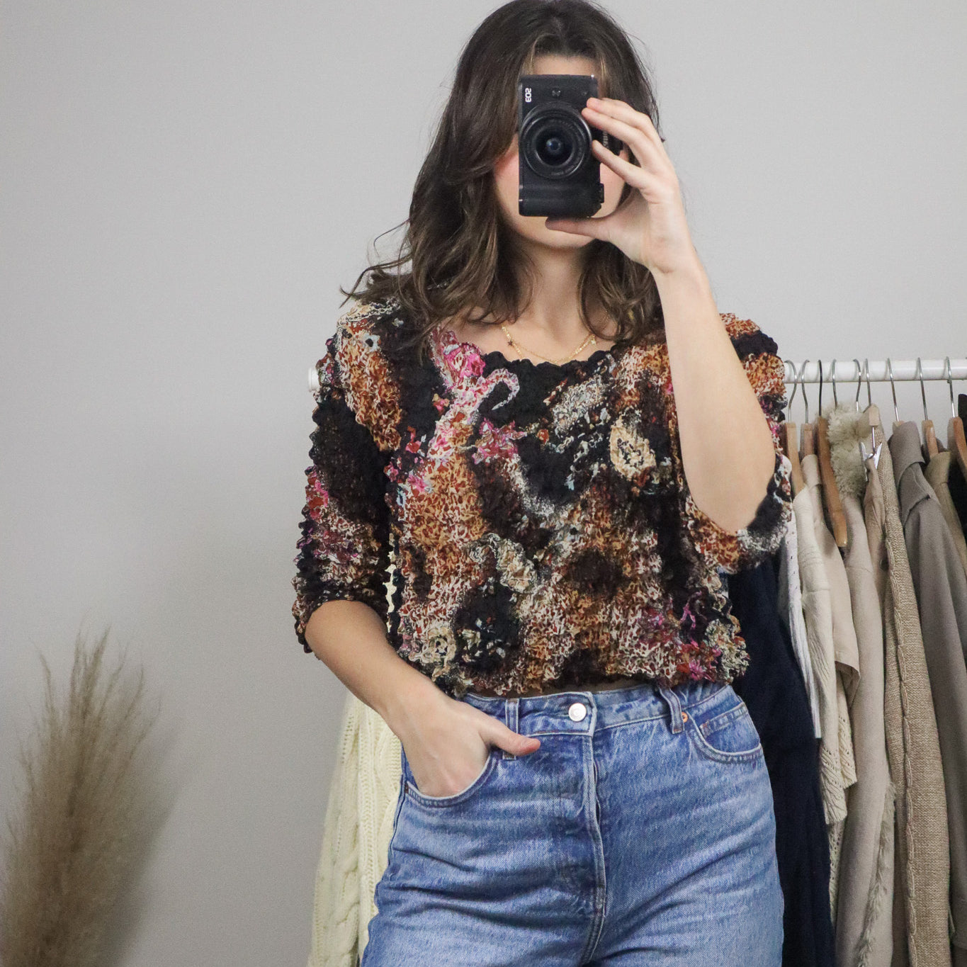 Vintage x Paisly Bubble Shirt (M)