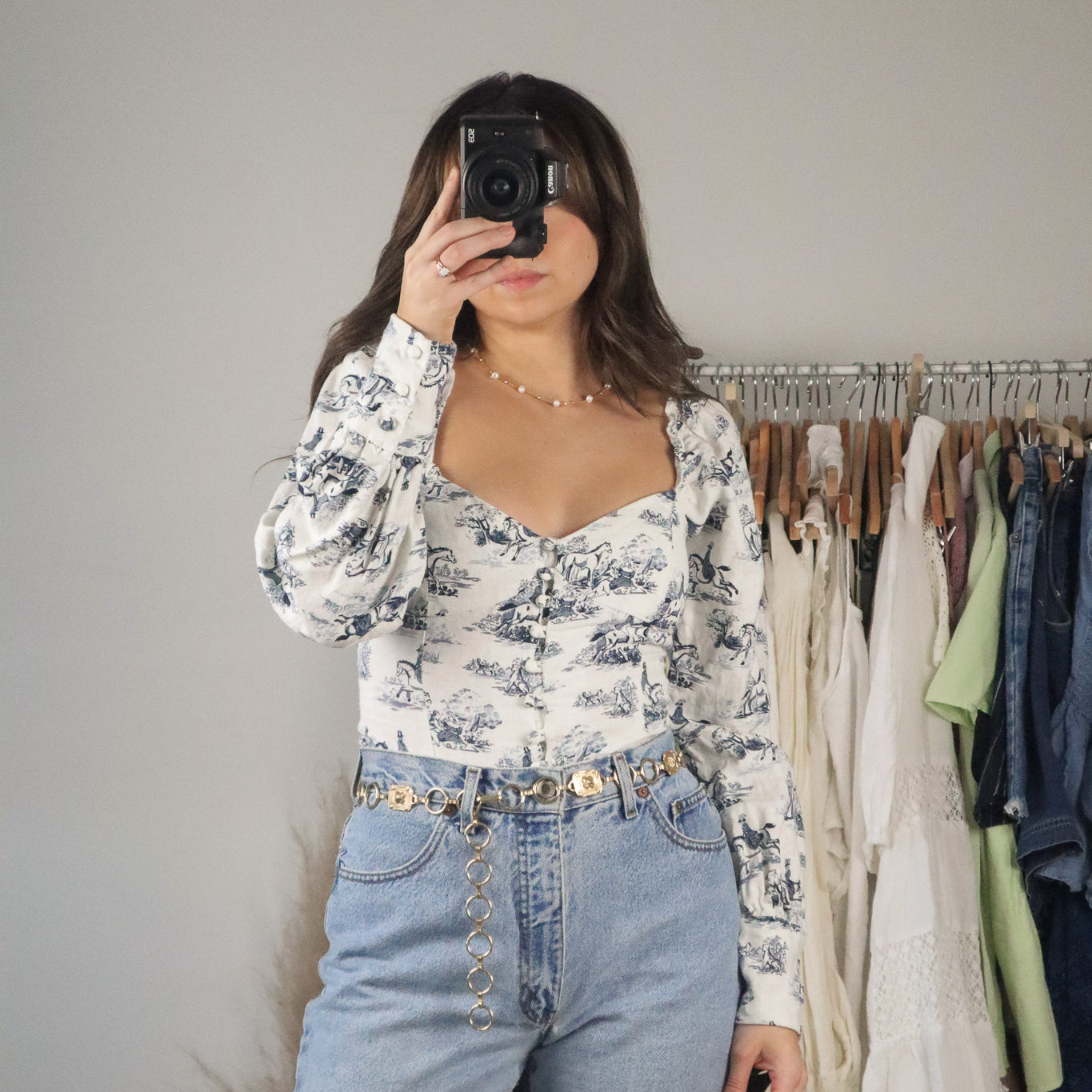 Made in USA x Reformation Linen Blouse (4)