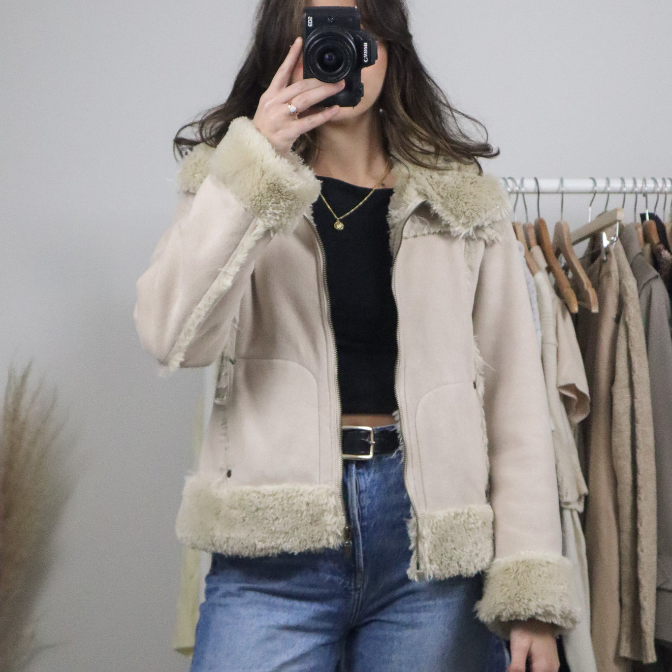 Vintage x Faux Fur Jacket (S)