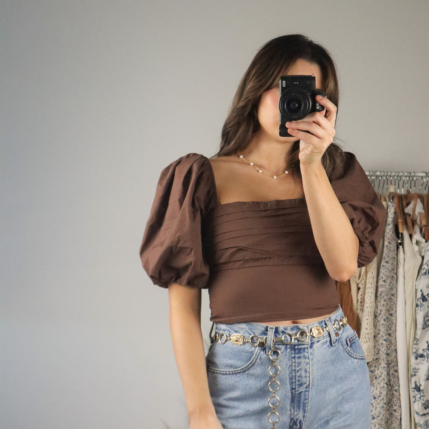 Modern x Crop Puff Sleeve Top (S)