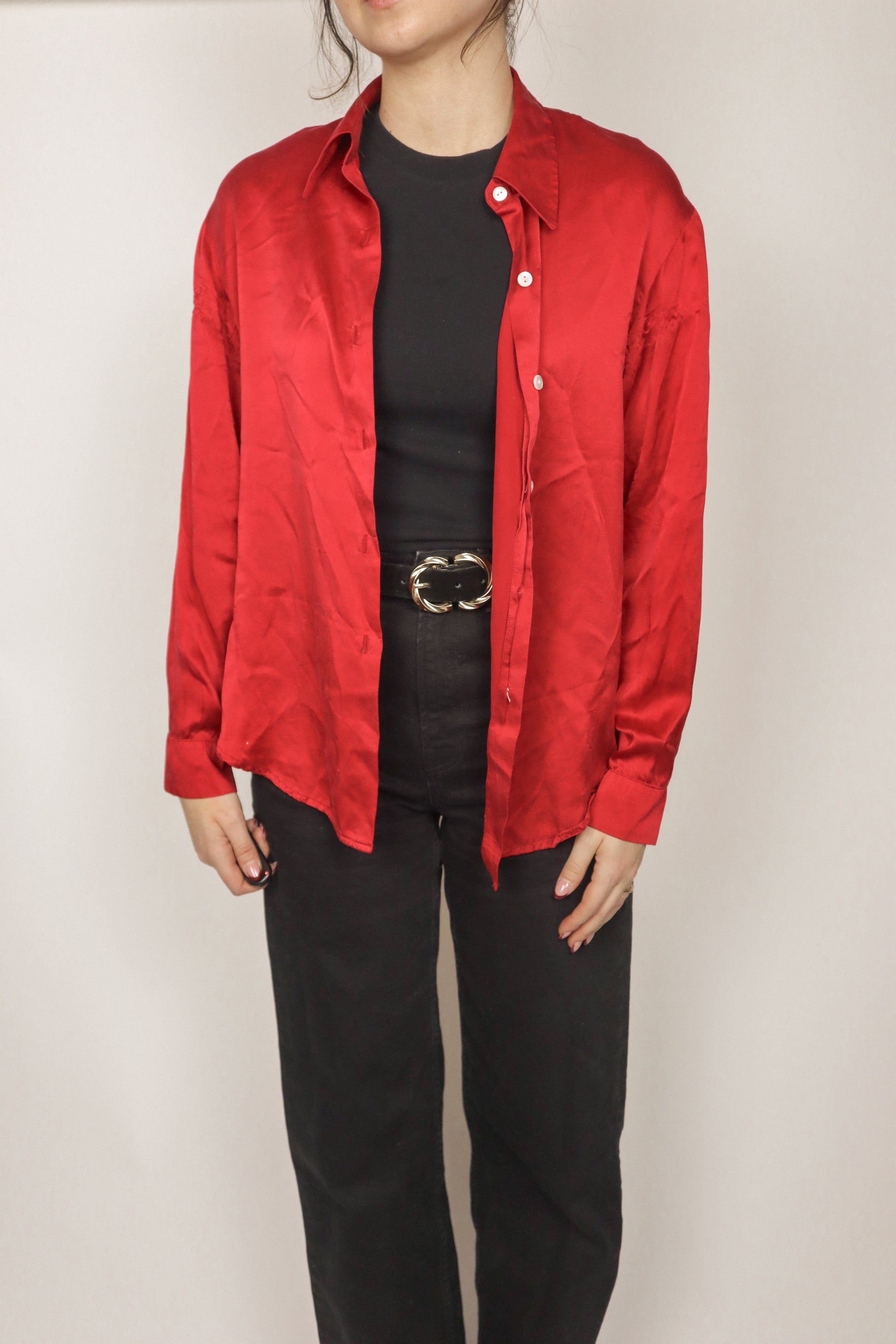 Vintage x Silk Blouse (S)