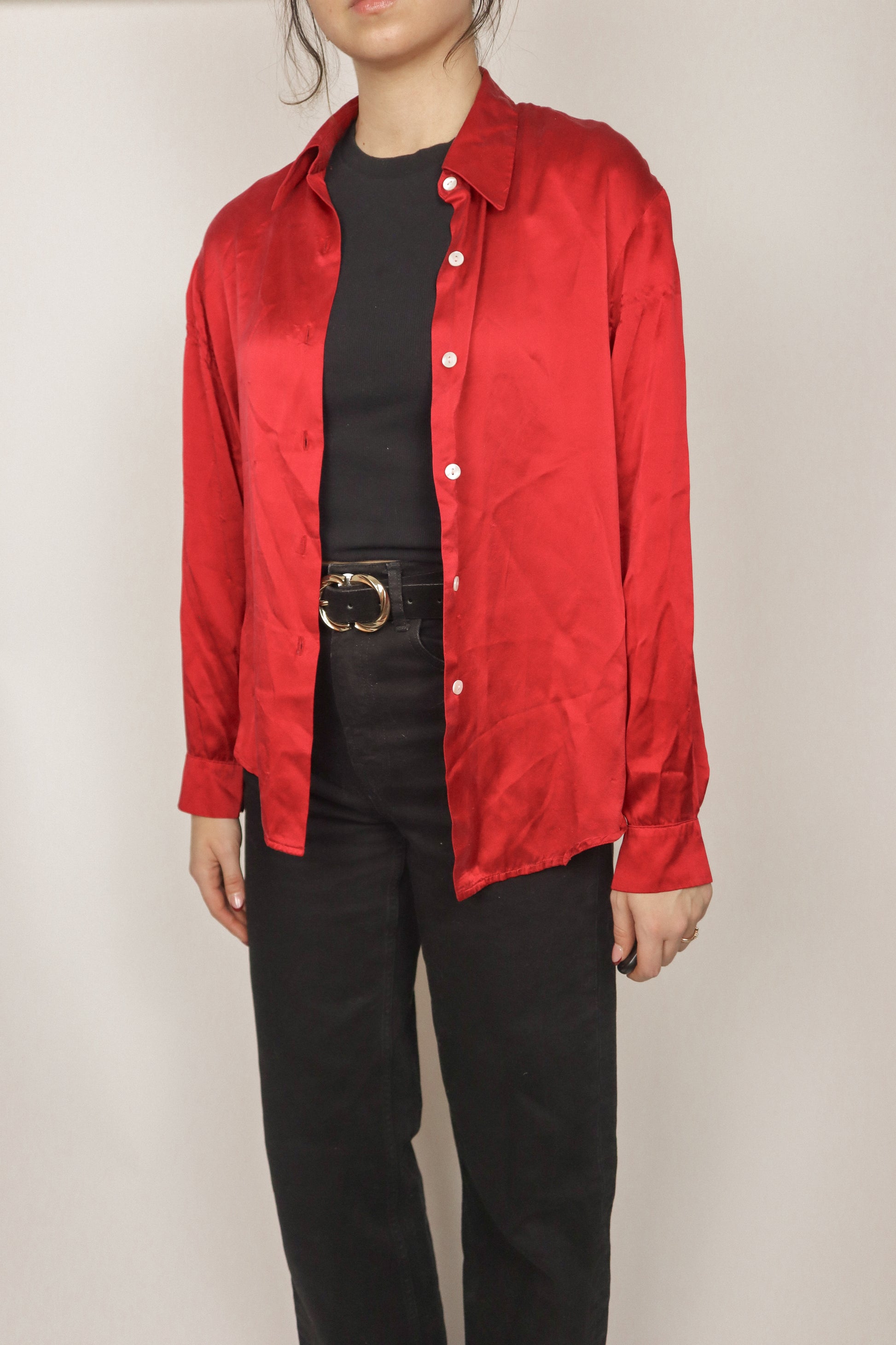 Vintage x Silk Blouse (S)