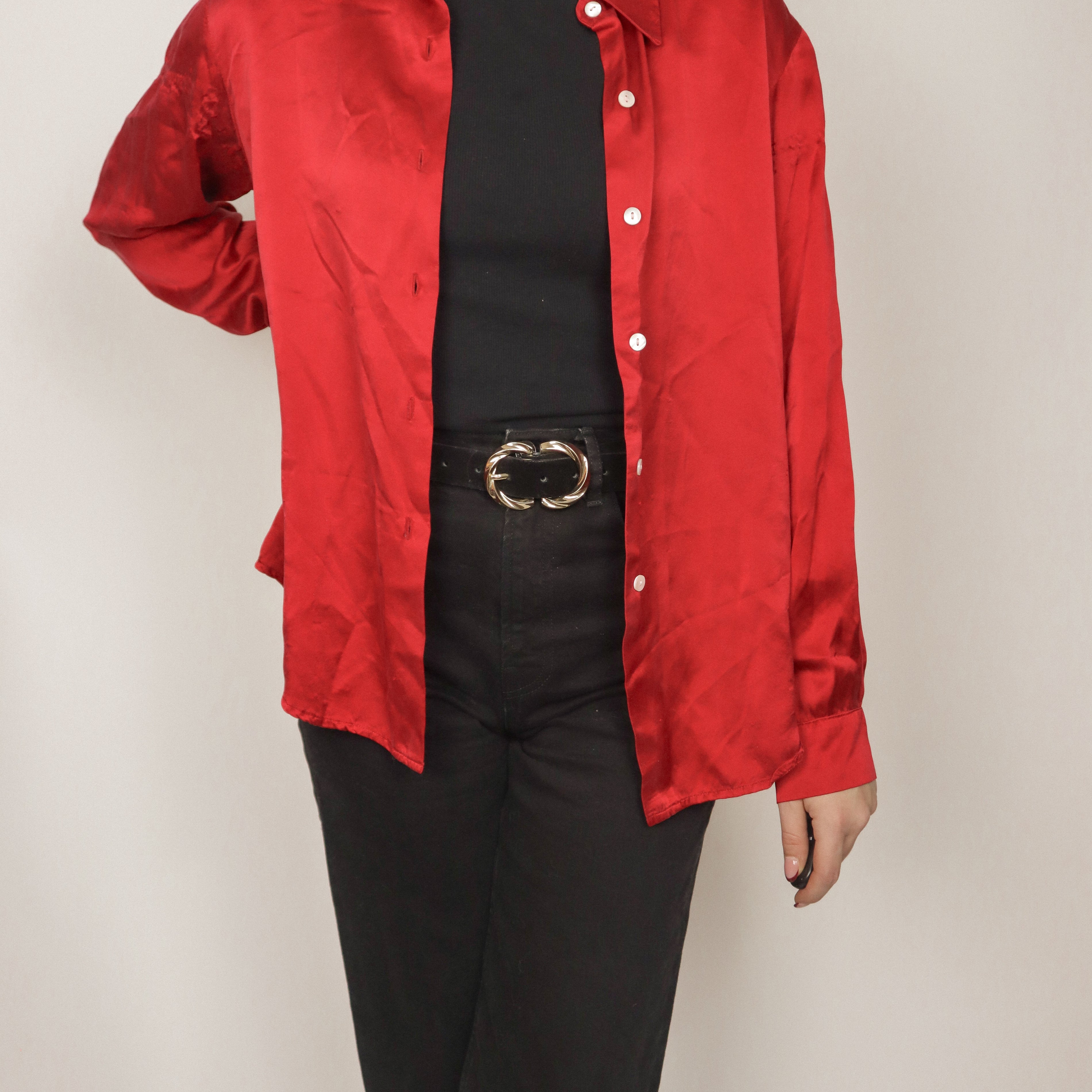 Vintage x Silk Blouse (S)