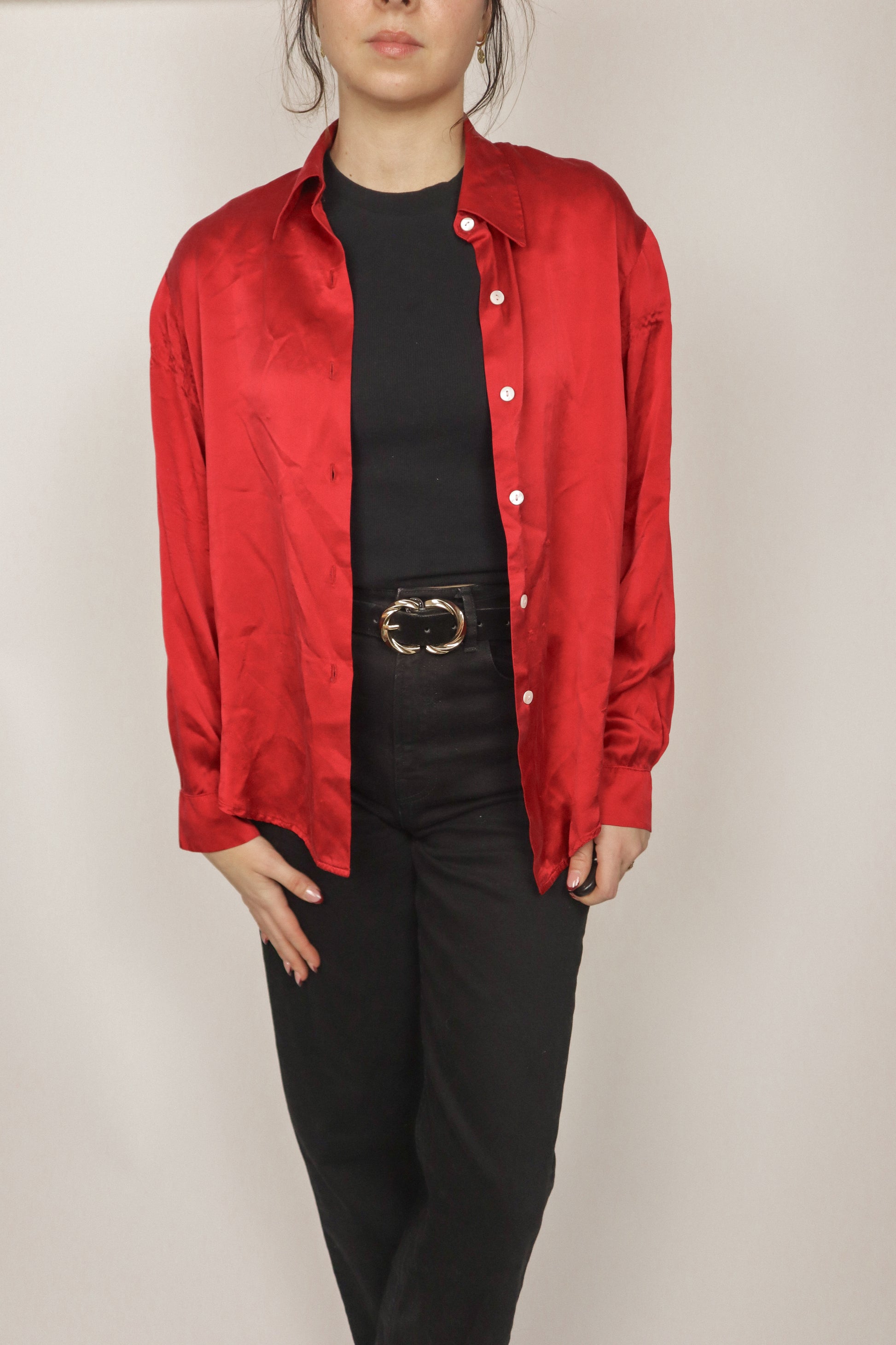 Vintage x Silk Blouse (S)