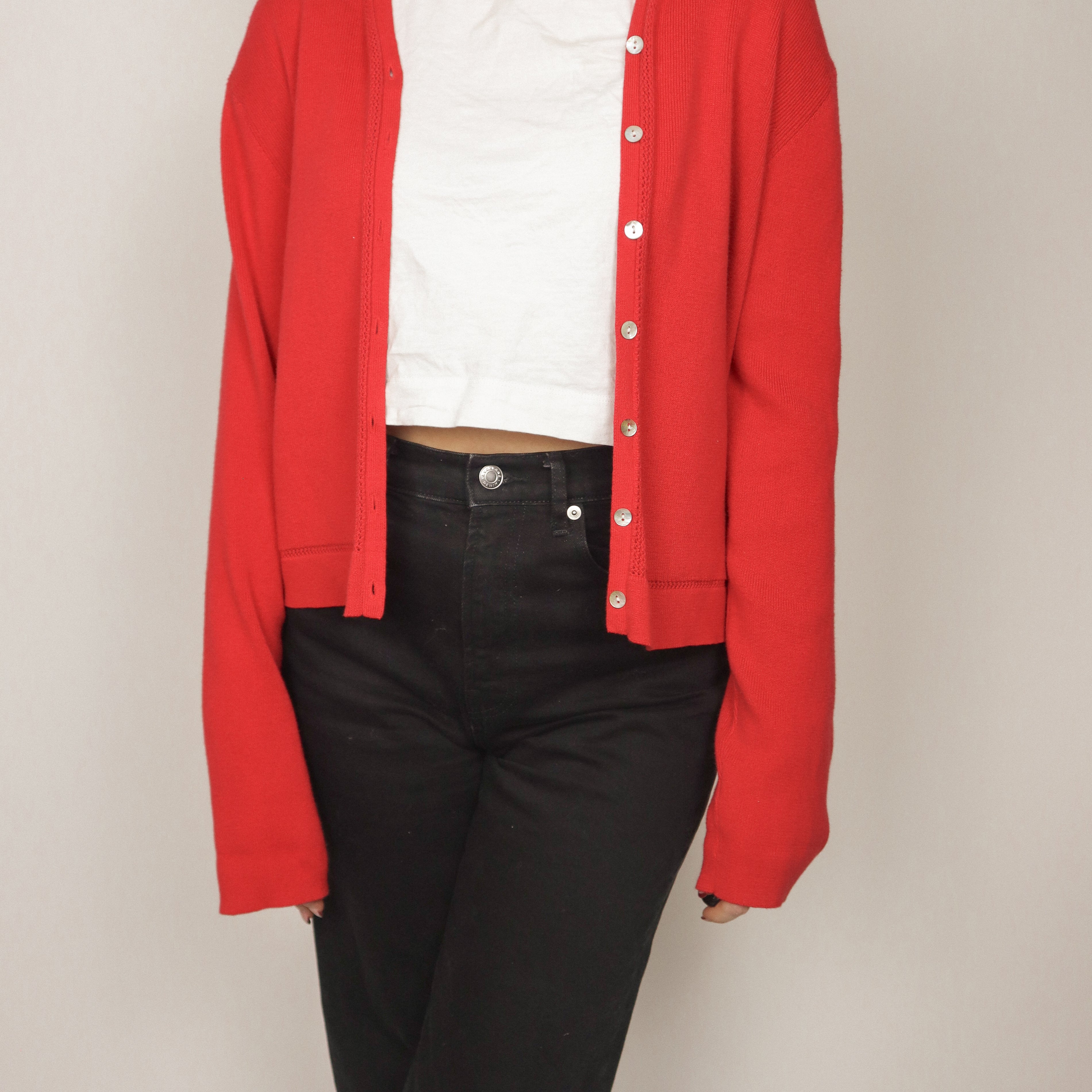 Vintage x Button Up Cardigan (S/M)