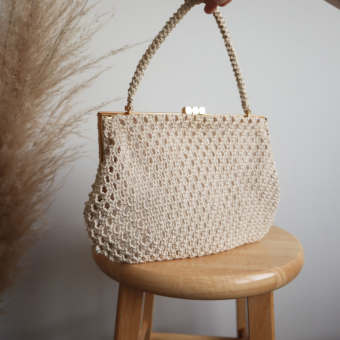 Vintage x Crochet Purse