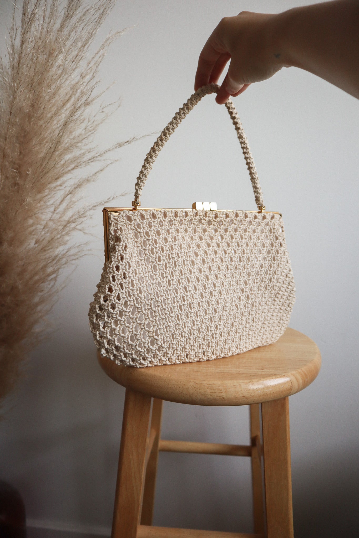 Vintage x Crochet Purse