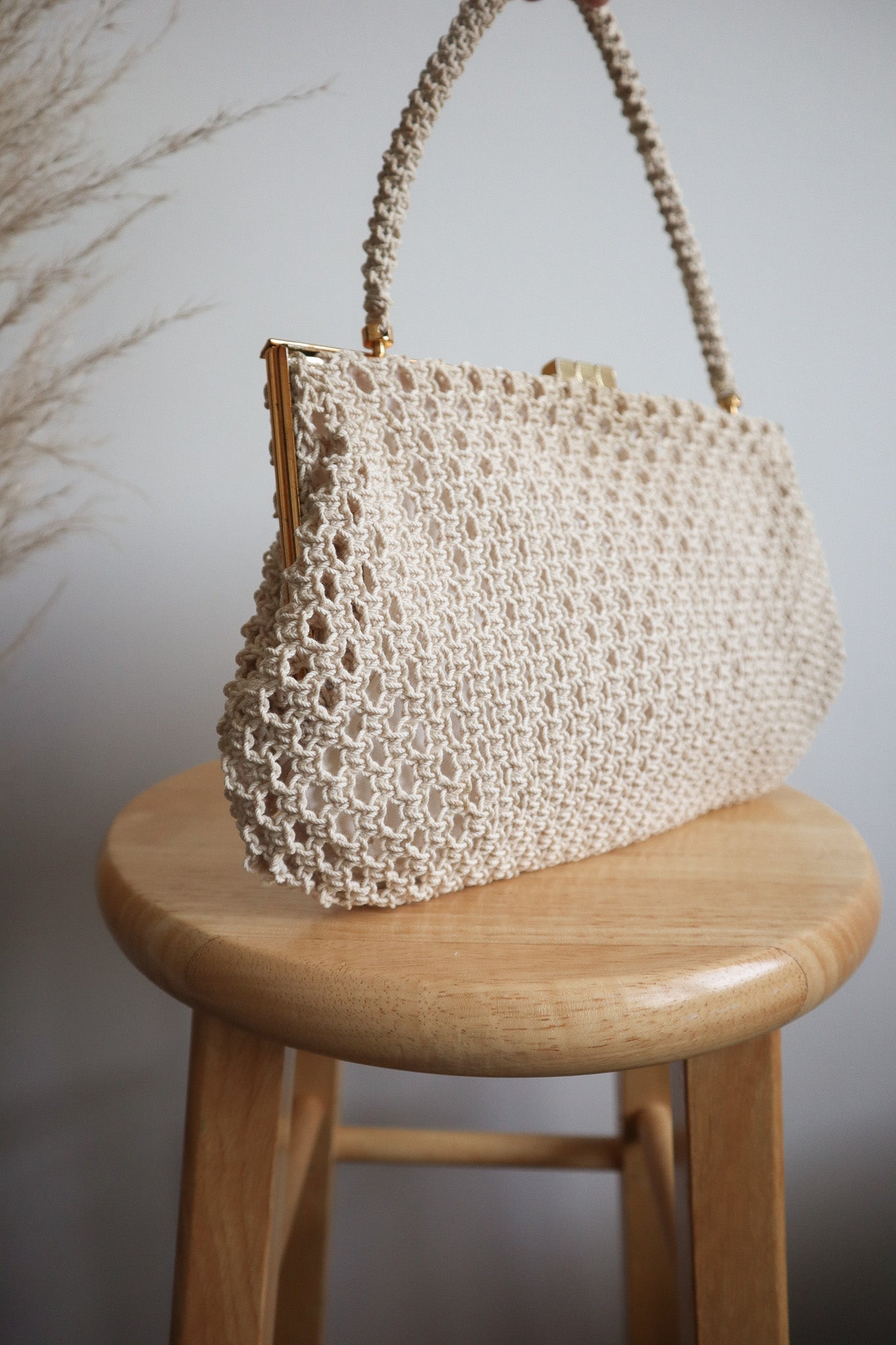 Vintage x Crochet Purse