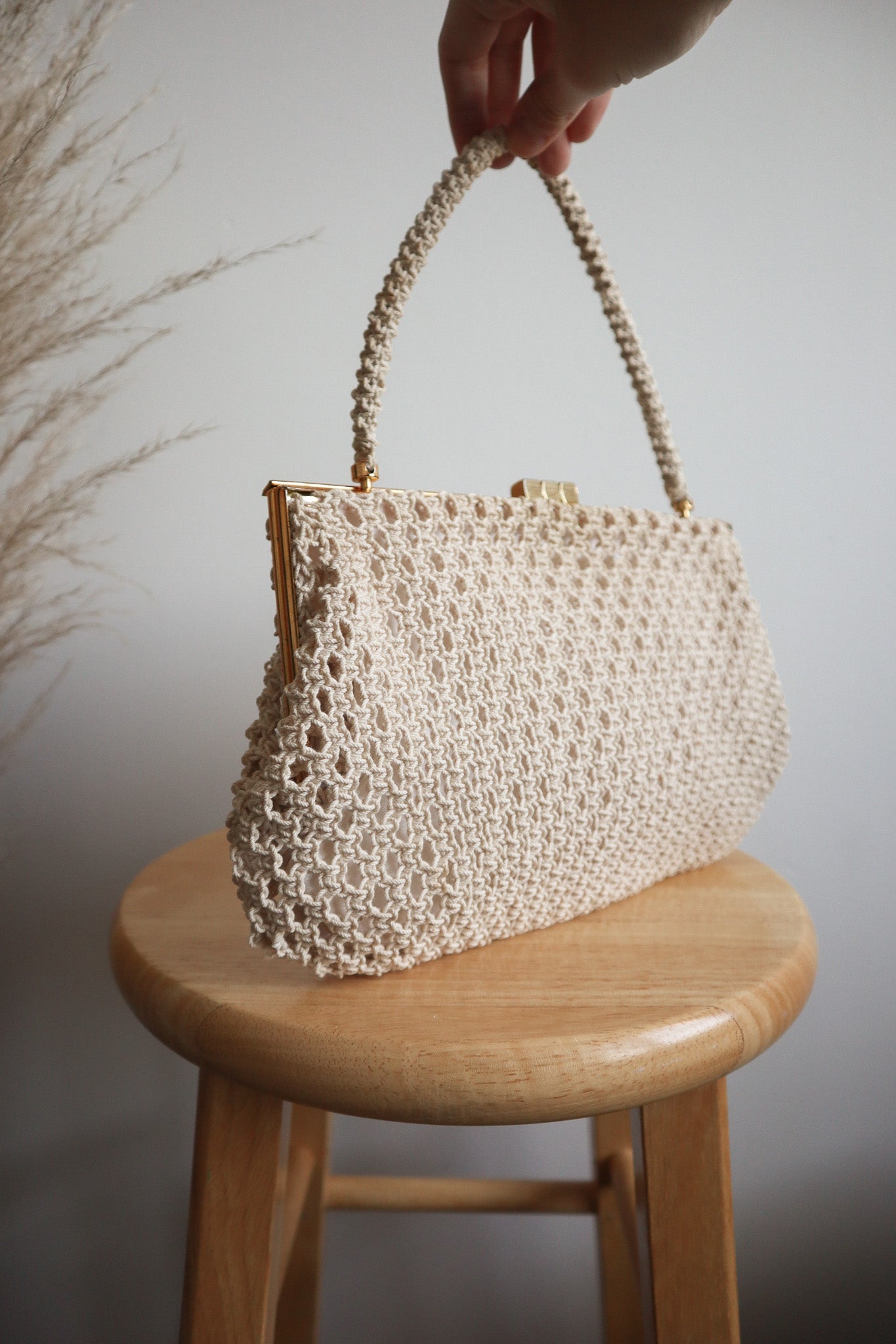 Vintage x Crochet Purse