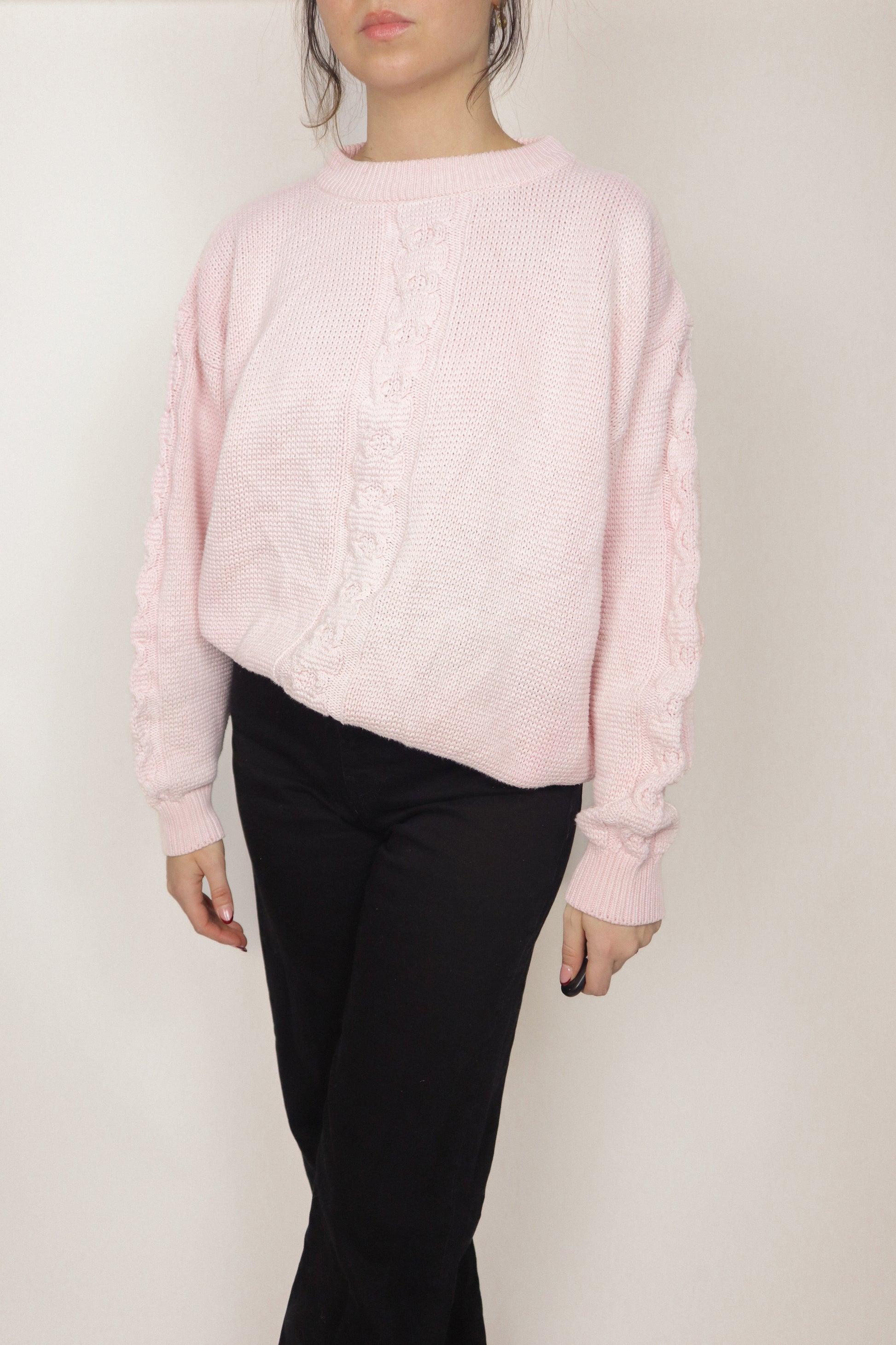 Vintage x Textured Knit Sweater (S/M)