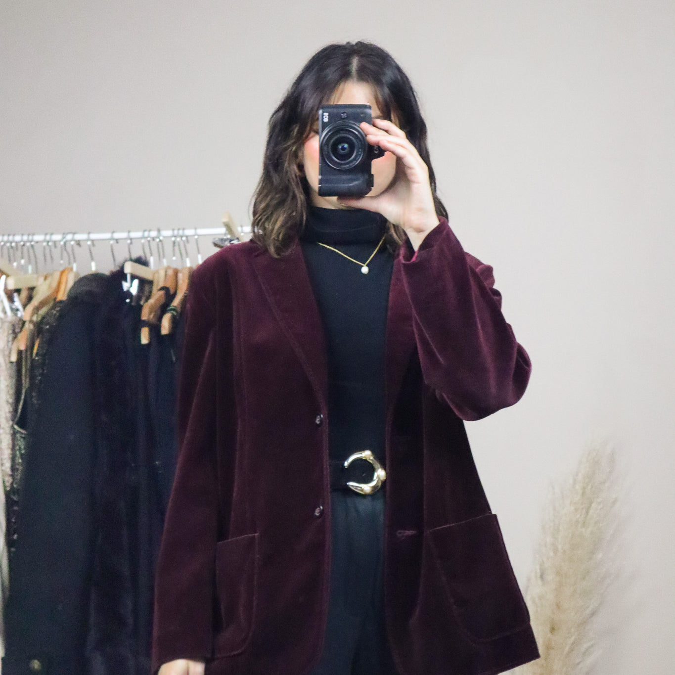 Made in Canada x Vintage x Velvet Blazer (M)