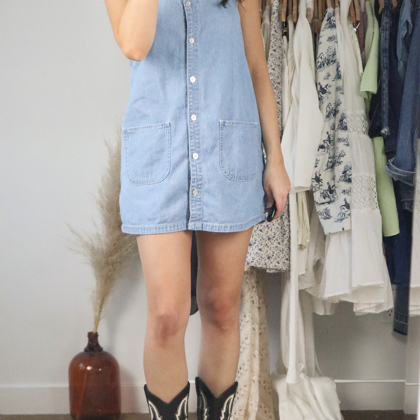 Modern x Denim Button Down Dress (XS)