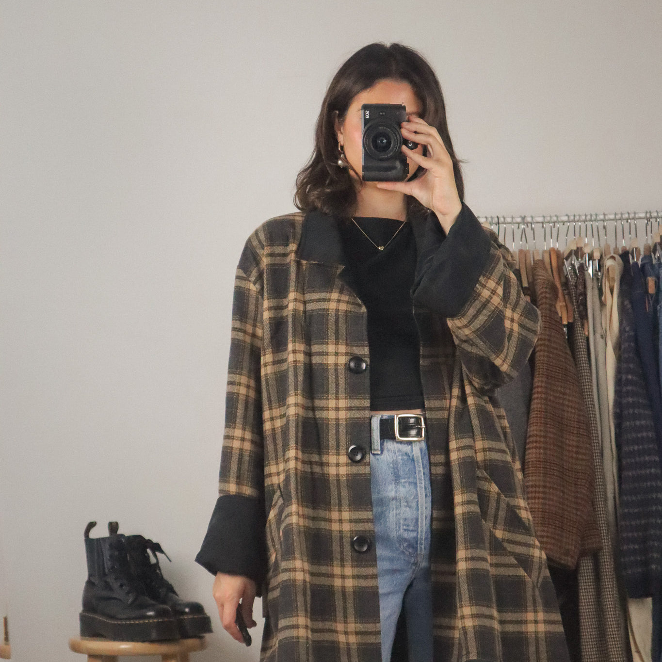 Made in Canada x Vintage x Deadstock Wool Blend Reversible Jacket (L/XL)