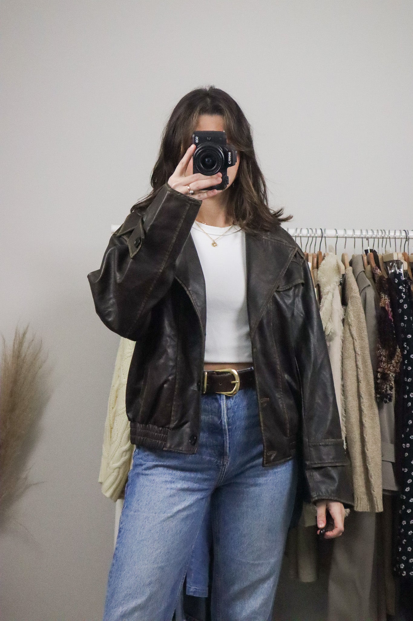 Modern x Faux Lather Jacket (S/M)