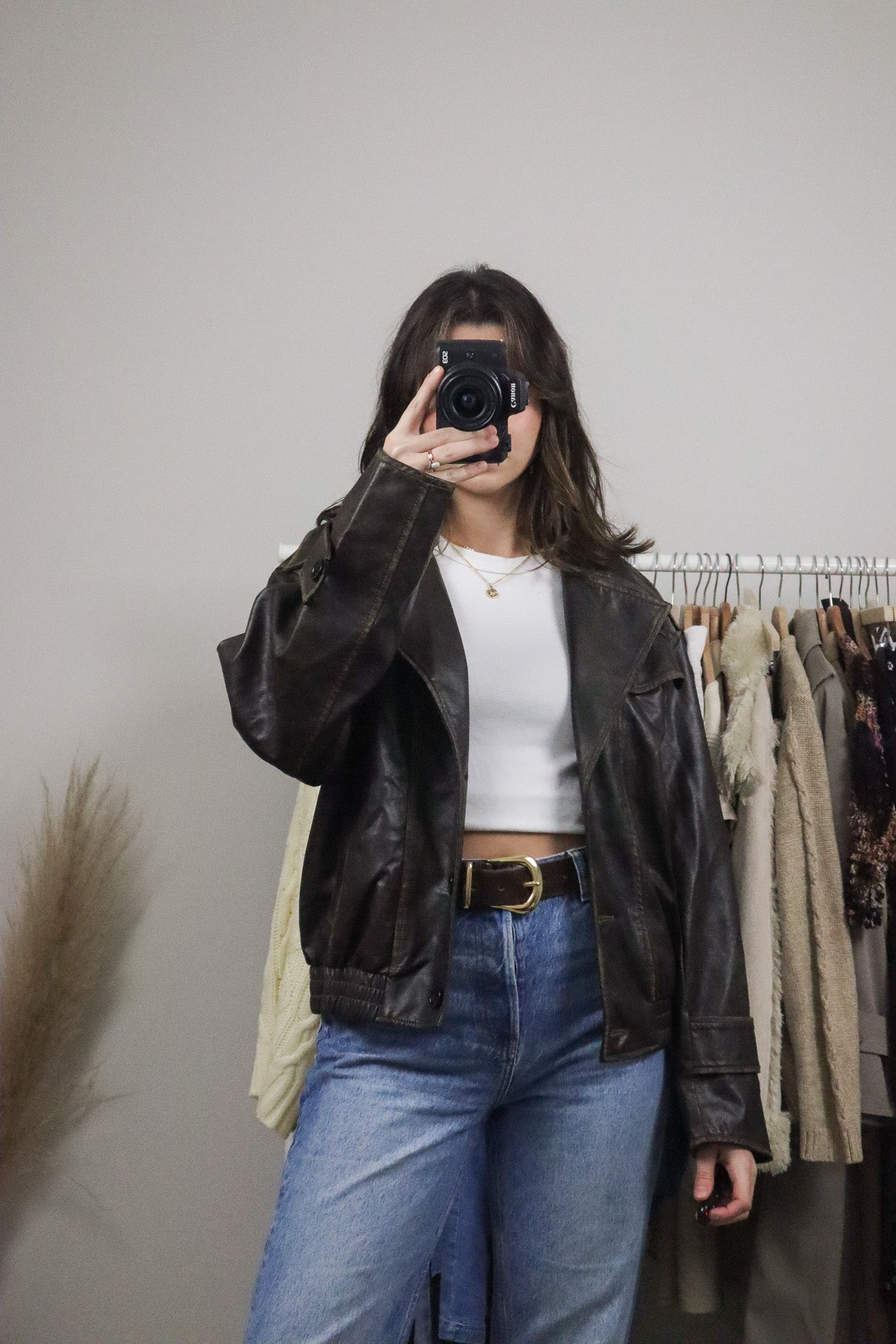 Modern x Faux Lather Jacket (S/M)