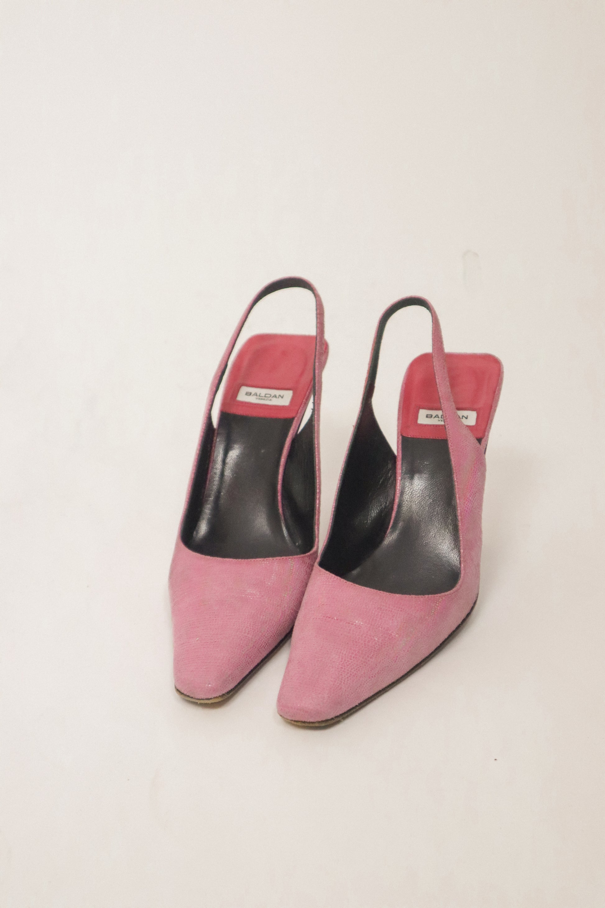 Vintage x Made in Italy x Leather Iridescent Slingbacks (7)