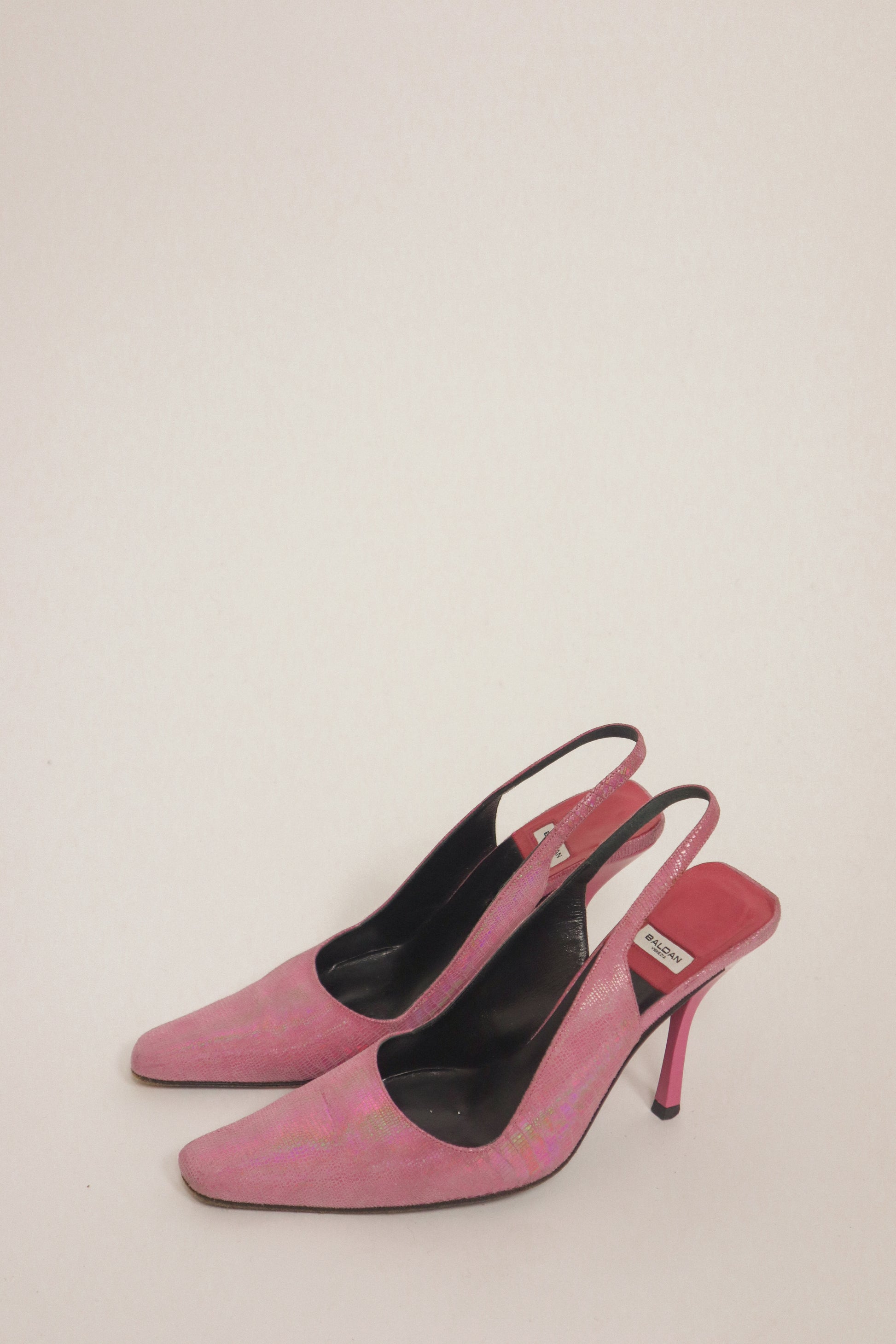 Vintage x Made in Italy x Leather Iridescent Slingbacks (7)