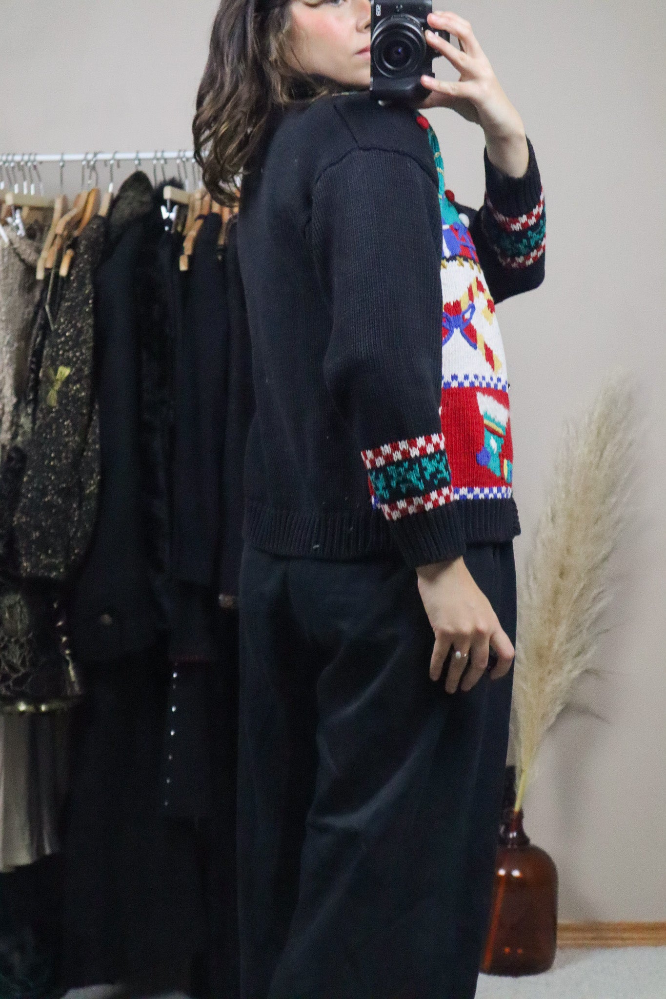 Vintage x Christmas Textured Cardigan (S)