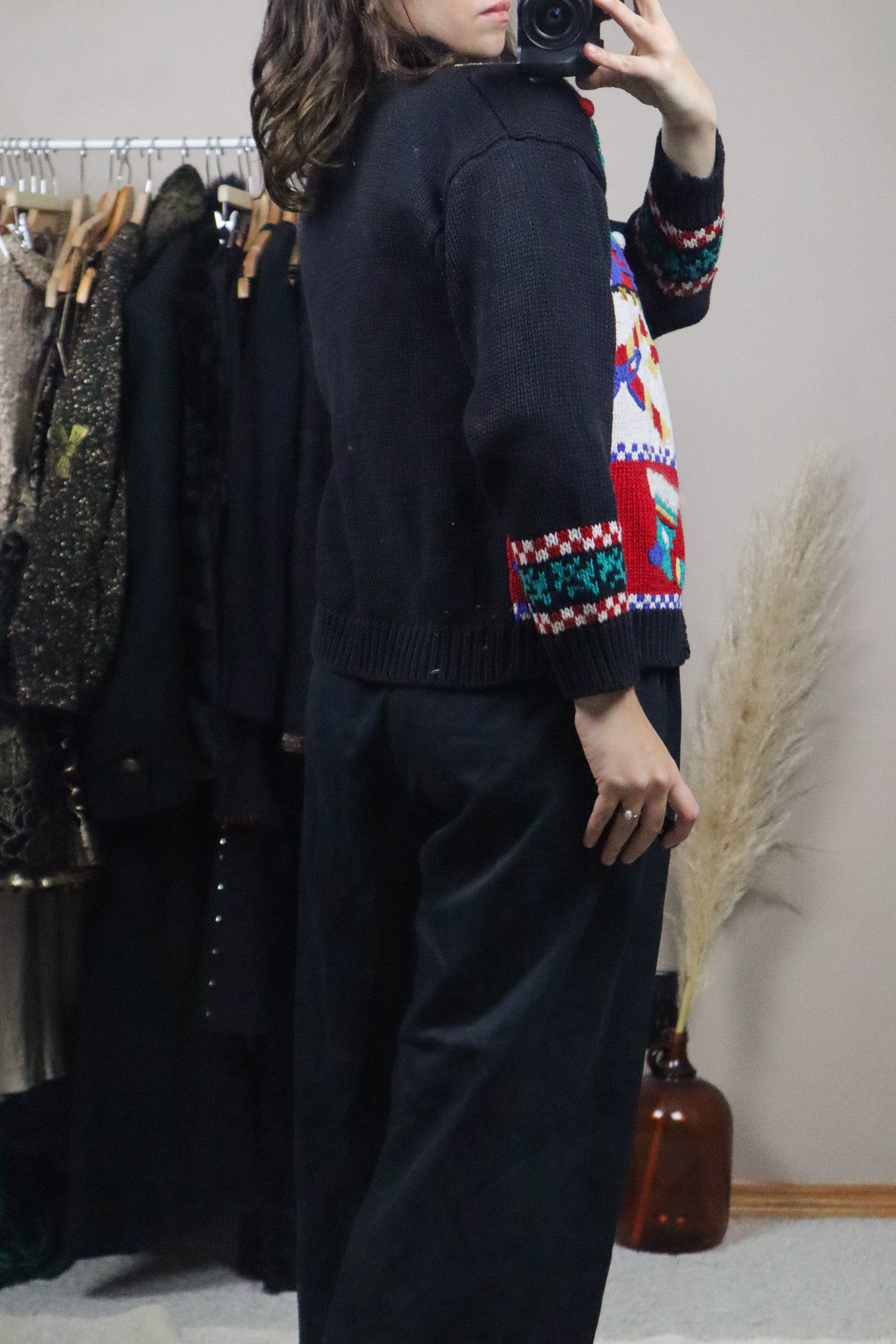 Vintage x Christmas Textured Cardigan (S)