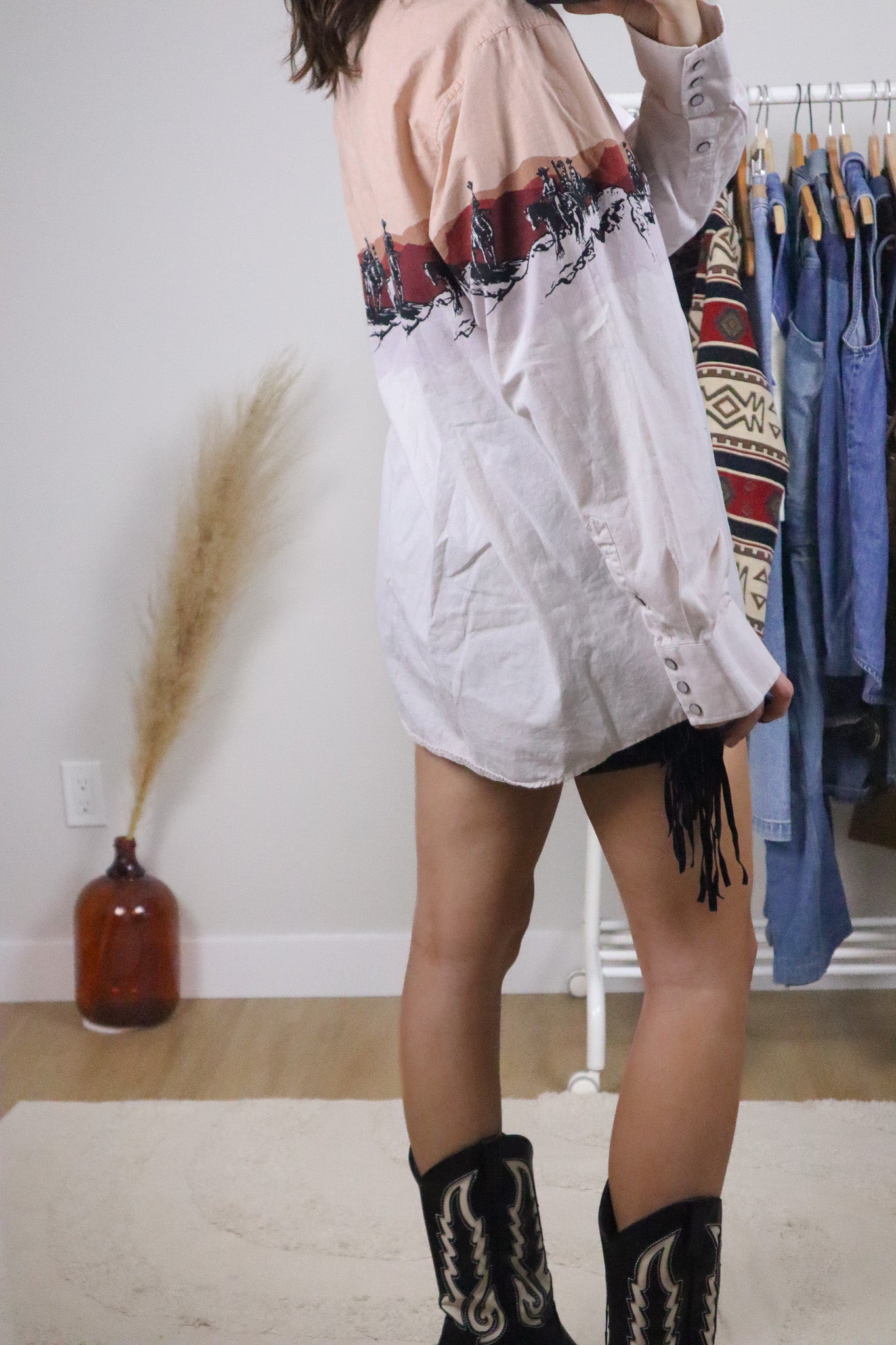 Vintage x Cotton Western Button Down (L/XL)