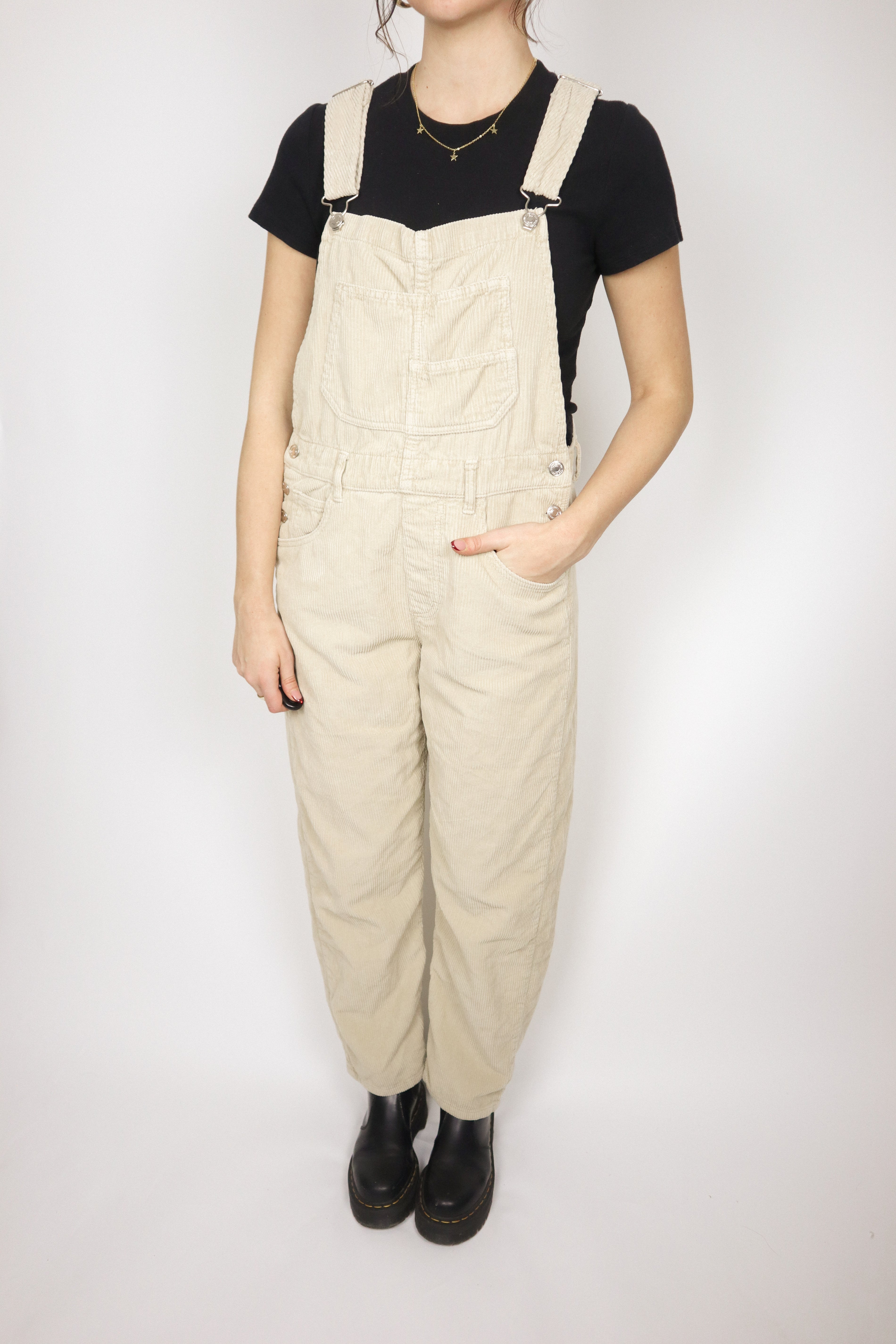 Free People x Corduroy Overalls (S)