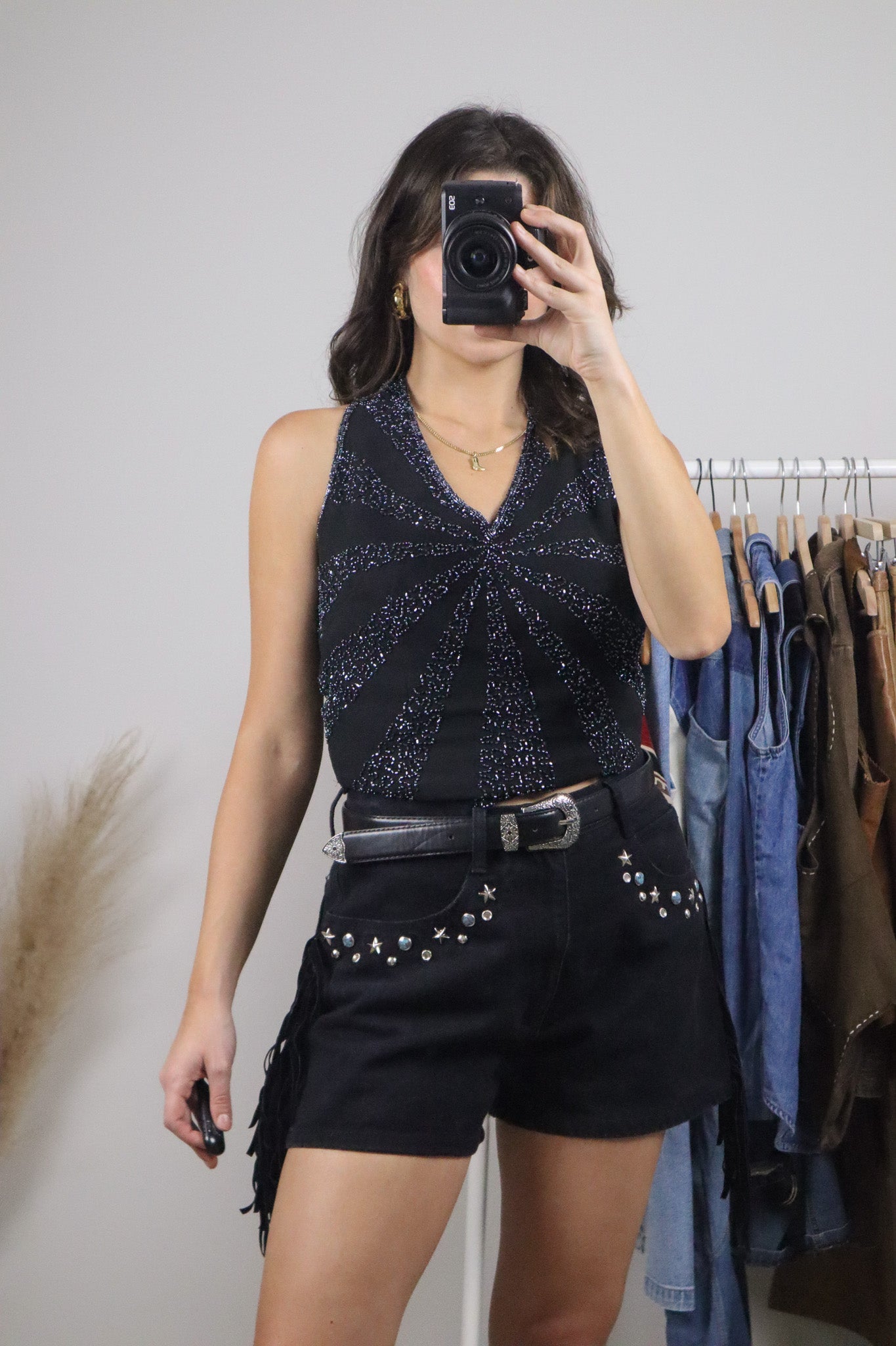 Vintage x Beaded Tank (S)