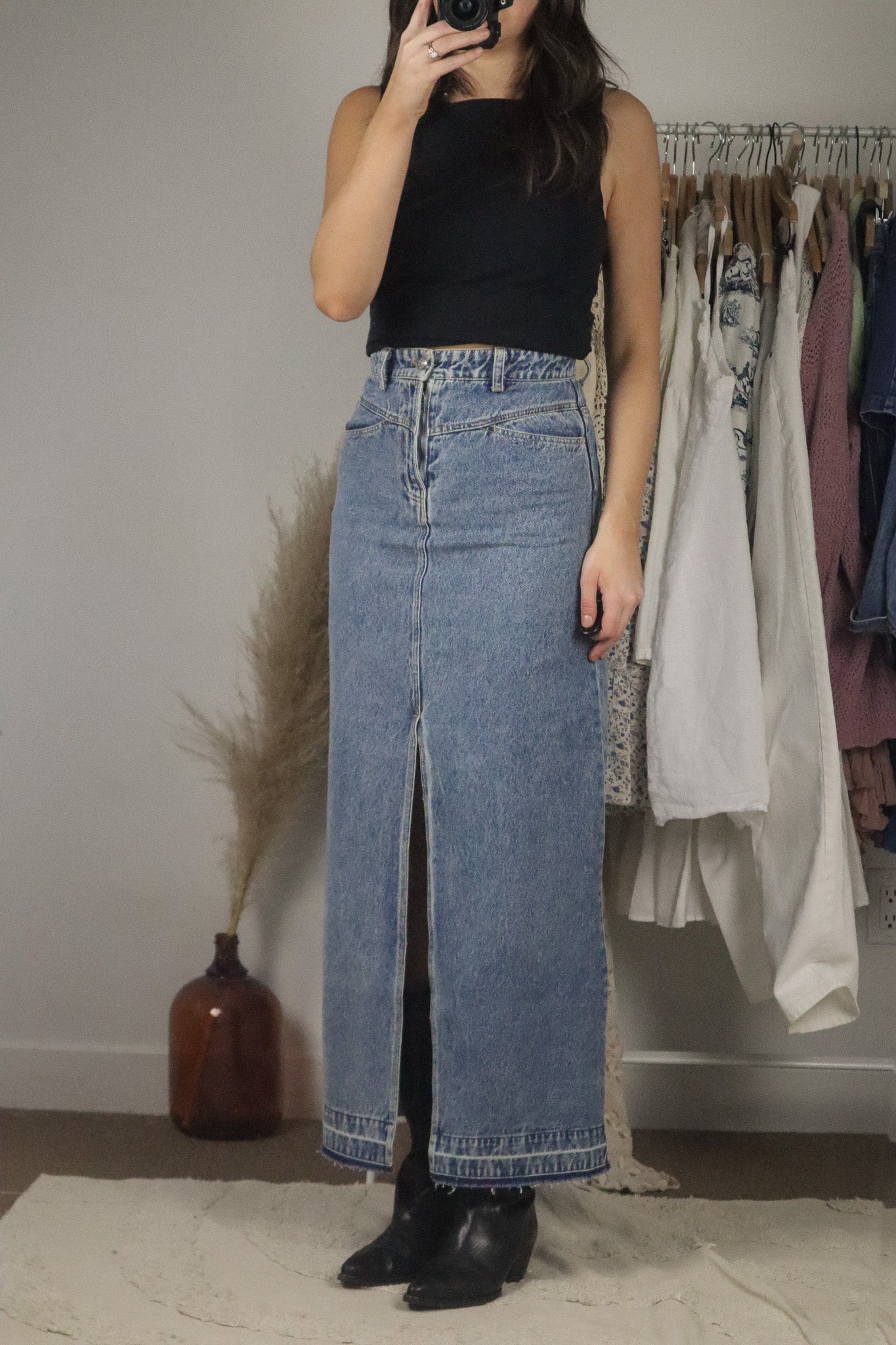 Modern x Denim Maxi Skirt (2)