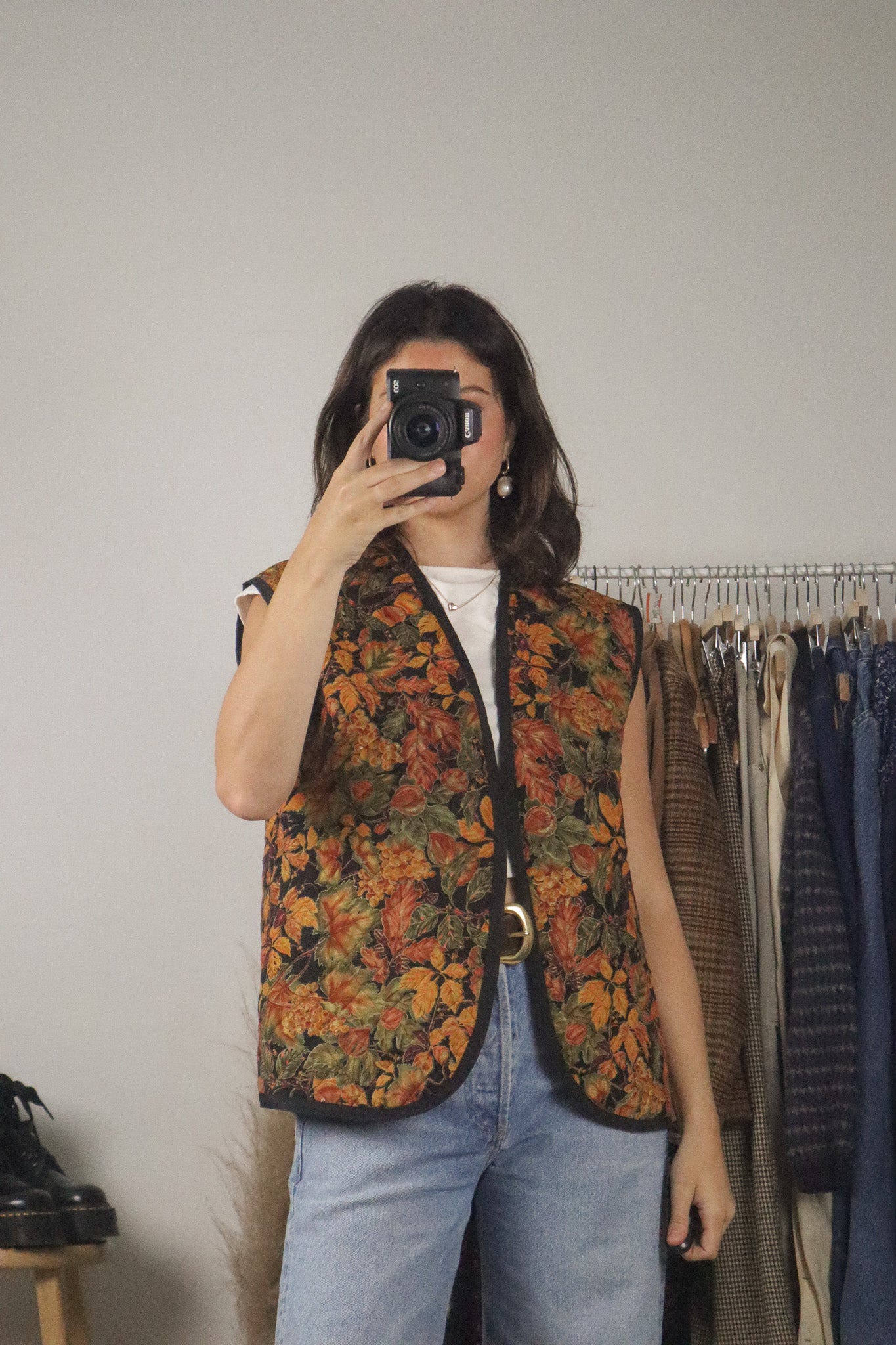 Vintage x Patterned Vest (L/XL)