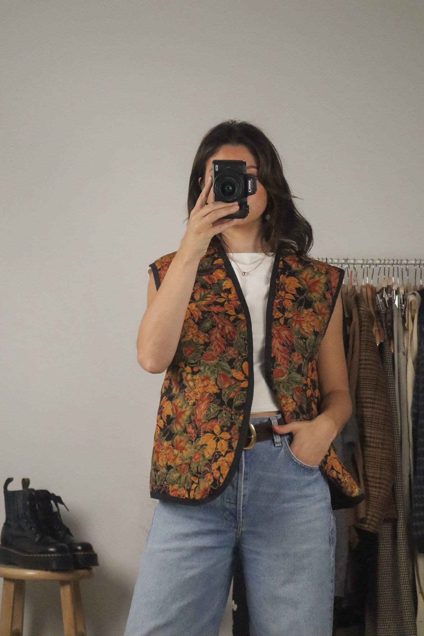 Vintage x Patterned Vest (L/XL)