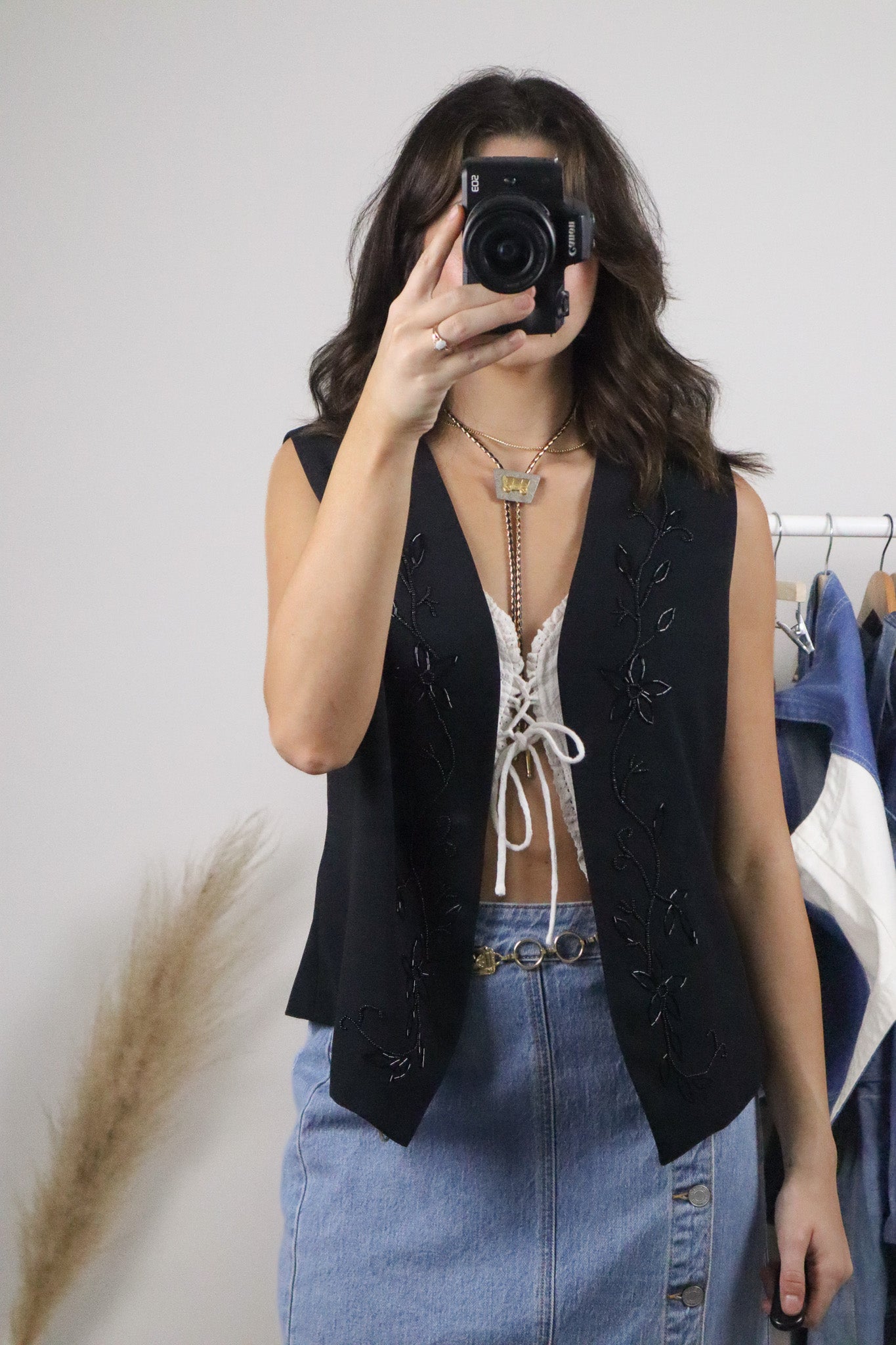 Vintage x Beaded Vest (M)