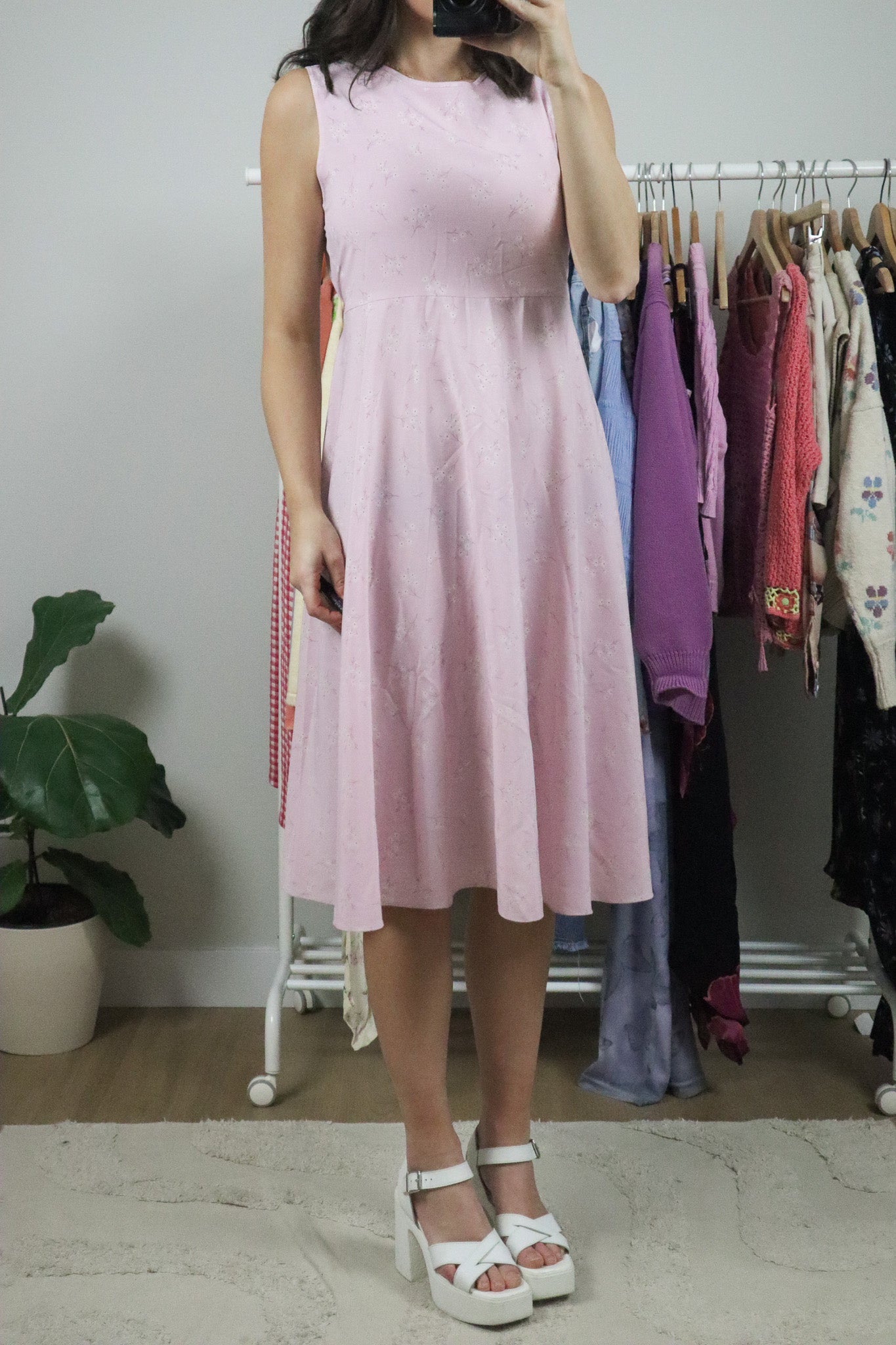 Vintage x Flower Midi Dress (4/6)