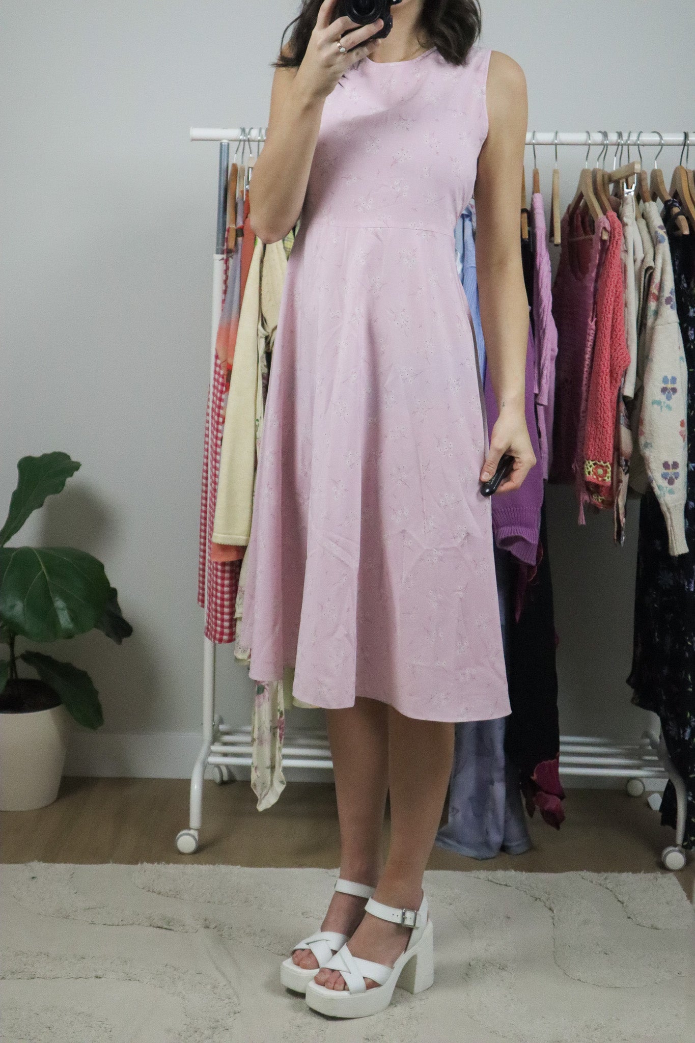 Vintage x Flower Midi Dress (4/6)