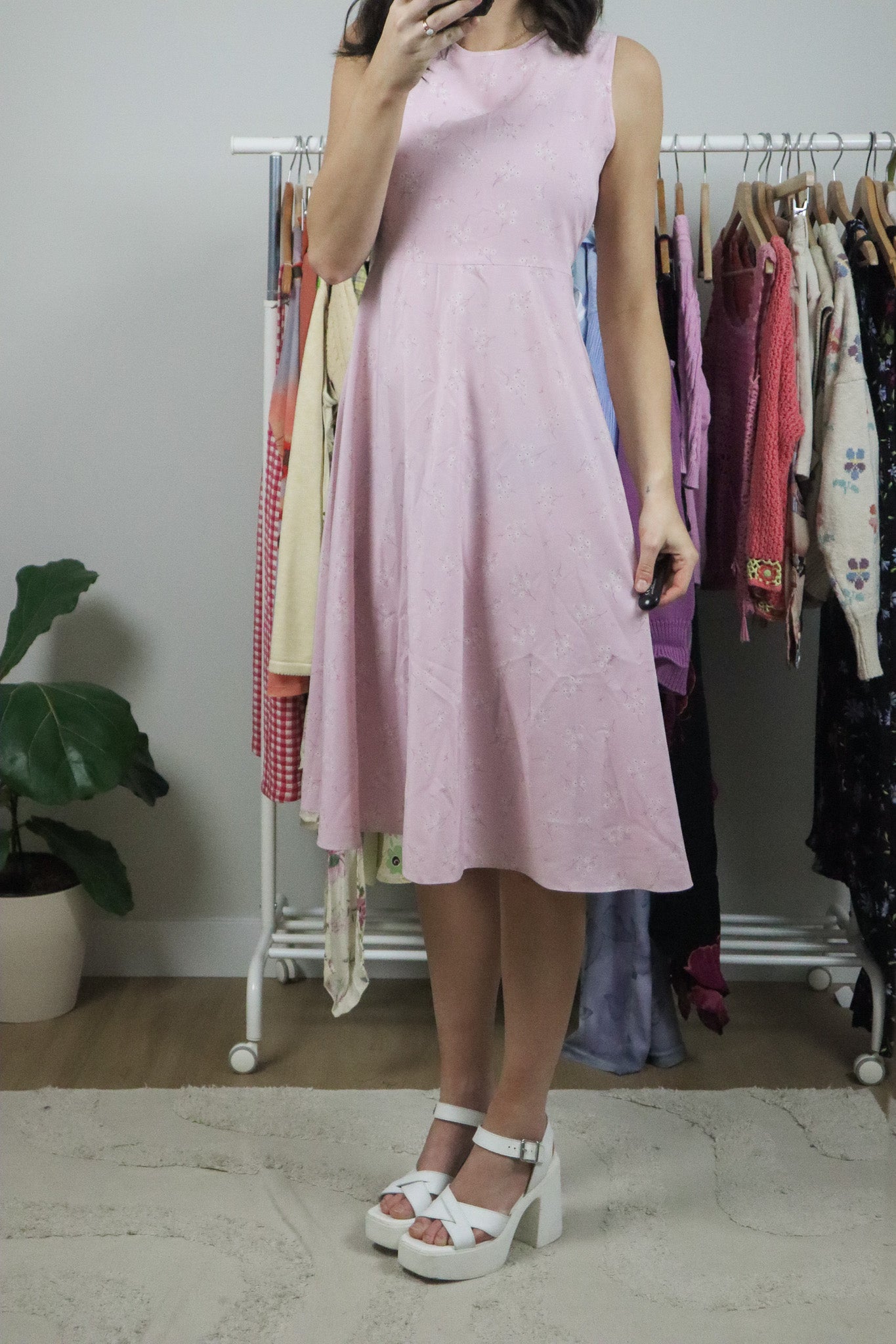Vintage x Flower Midi Dress (4/6)