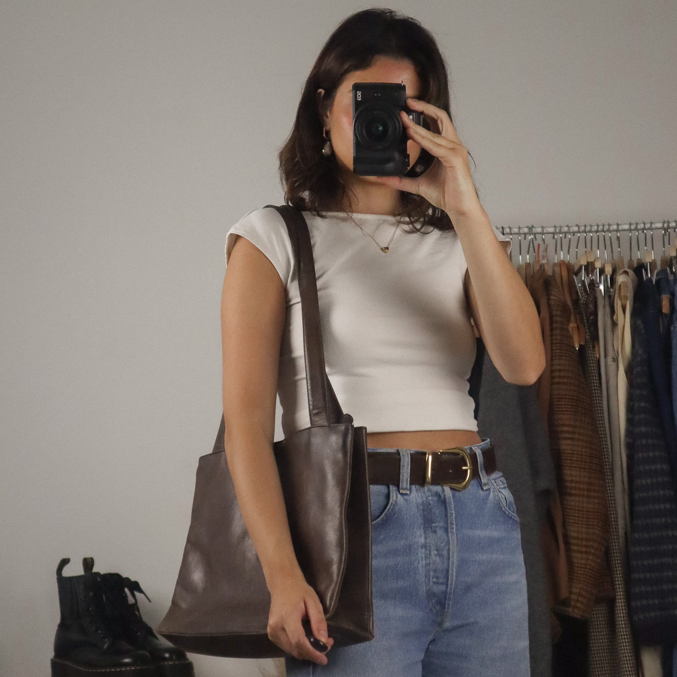 Vintage x Brown Leather Purse