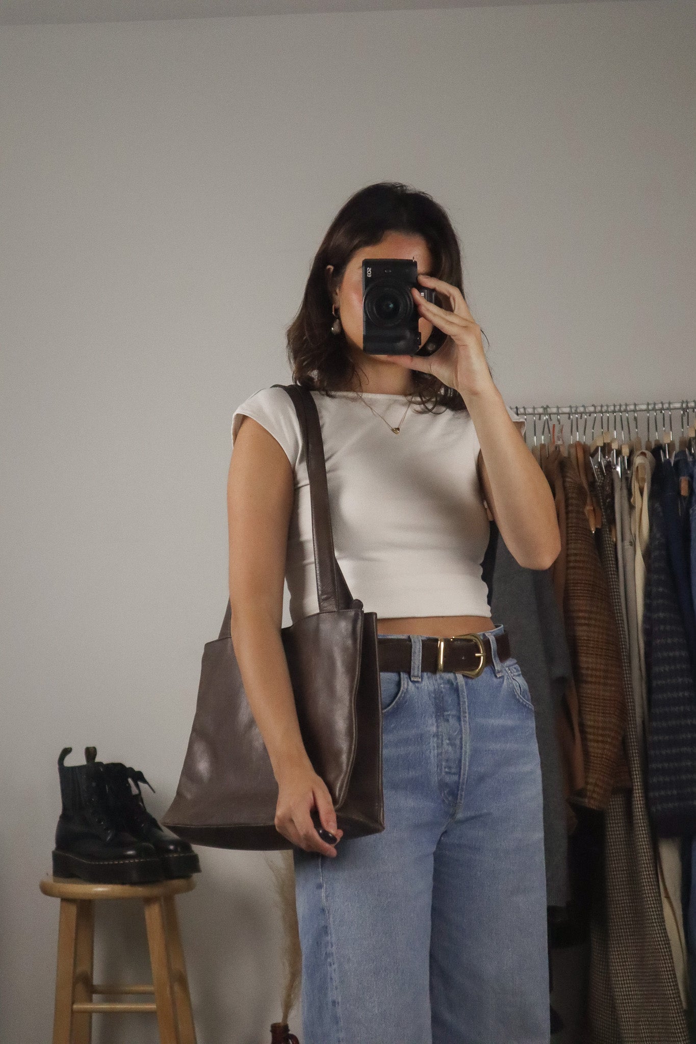 Vintage x Brown Leather Purse