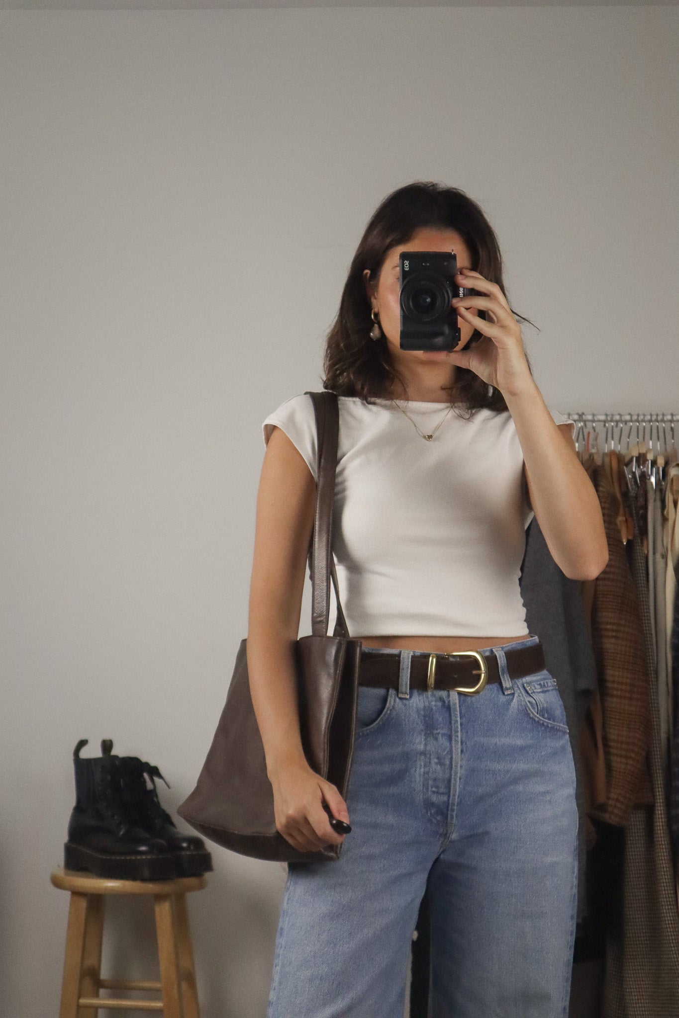 Vintage x Brown Leather Purse
