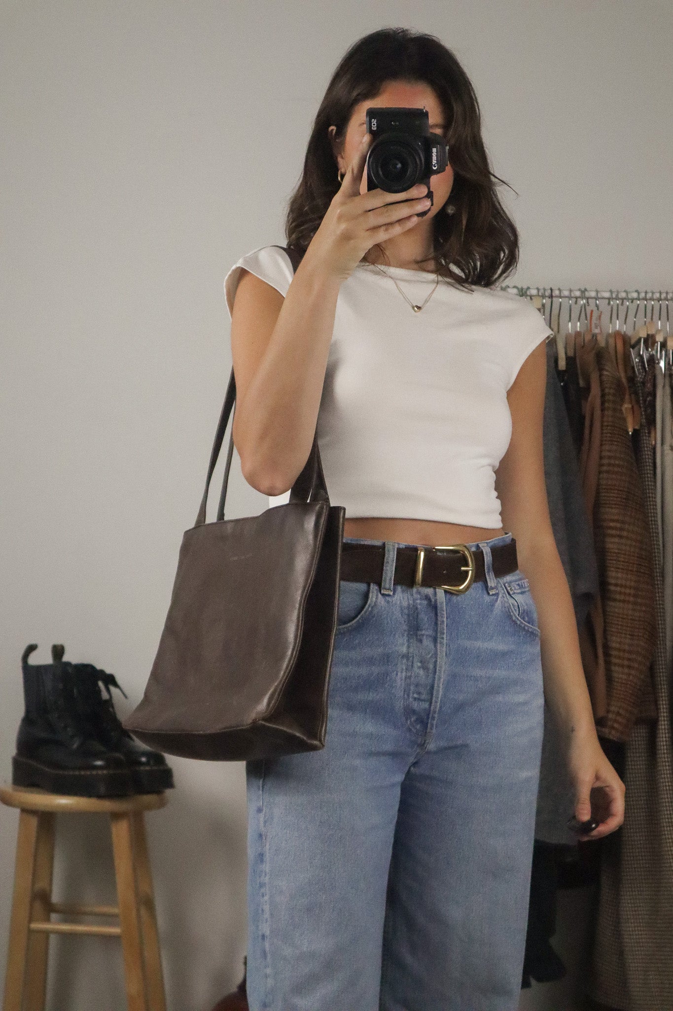 Vintage x Brown Leather Purse