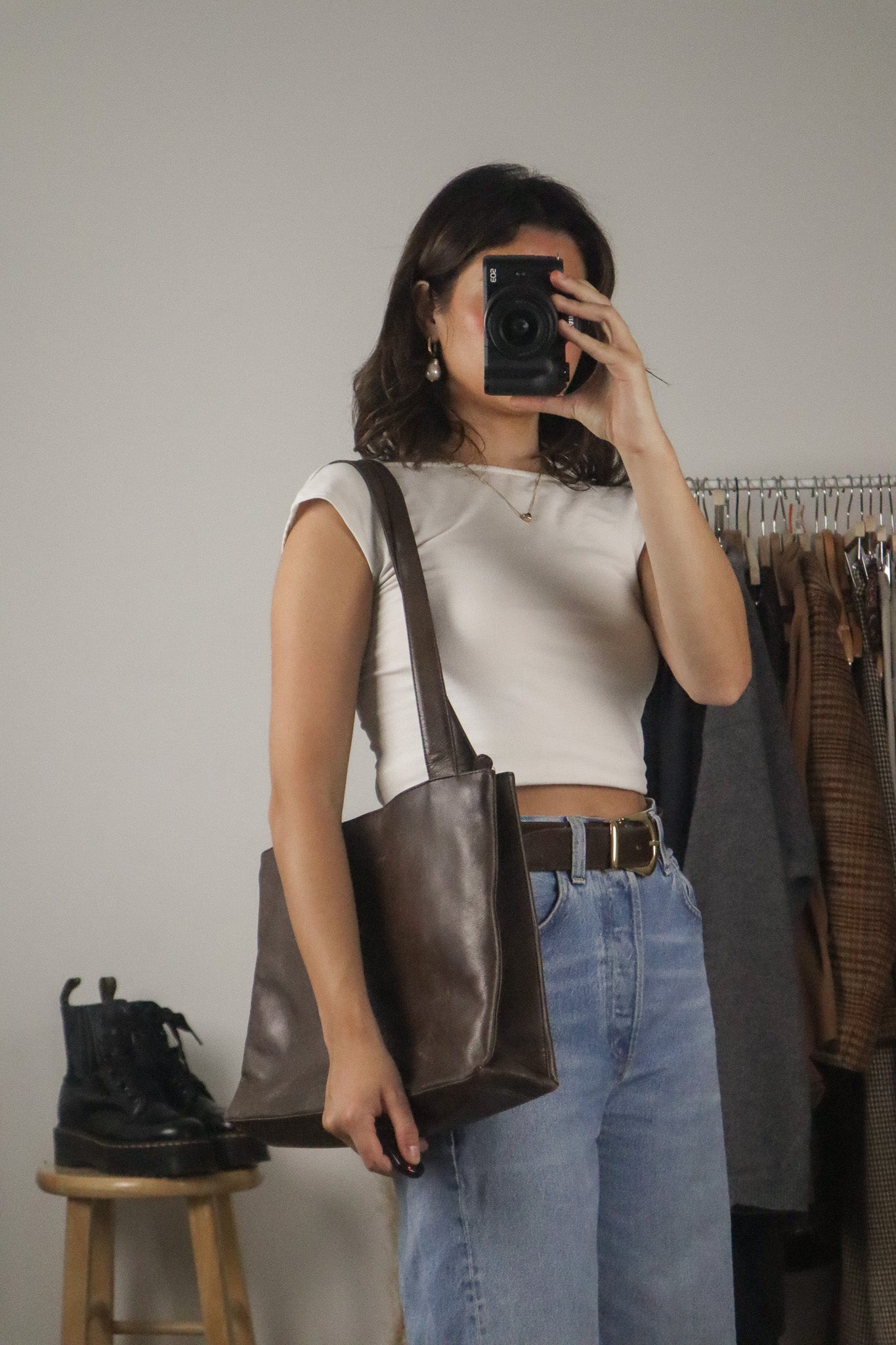 Vintage x Brown Leather Purse