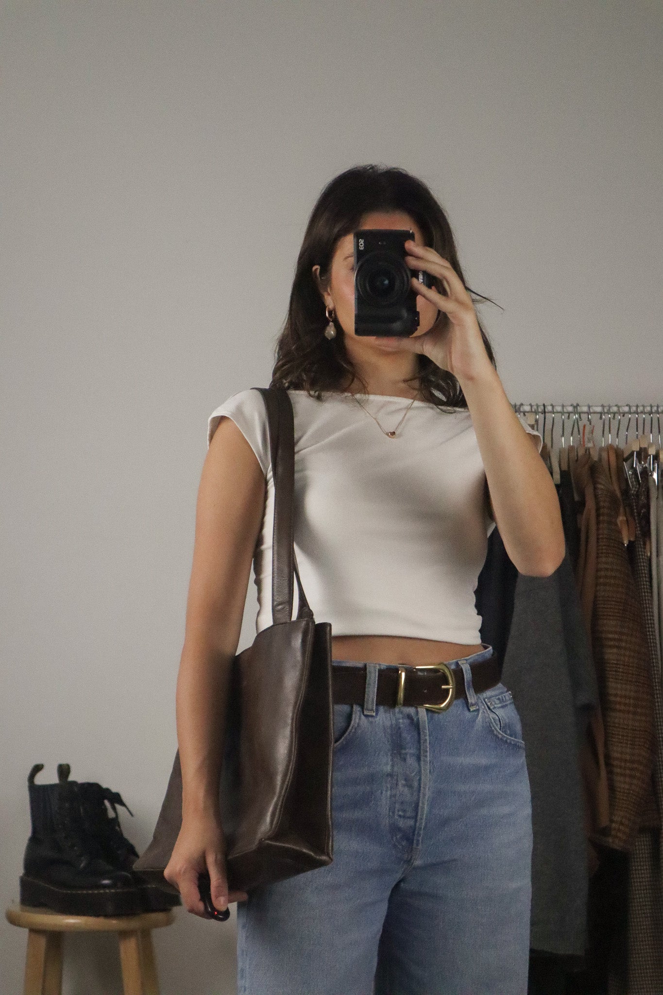 Vintage x Brown Leather Purse